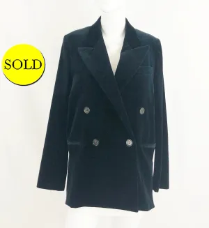 Acne Velvet Blazer Size