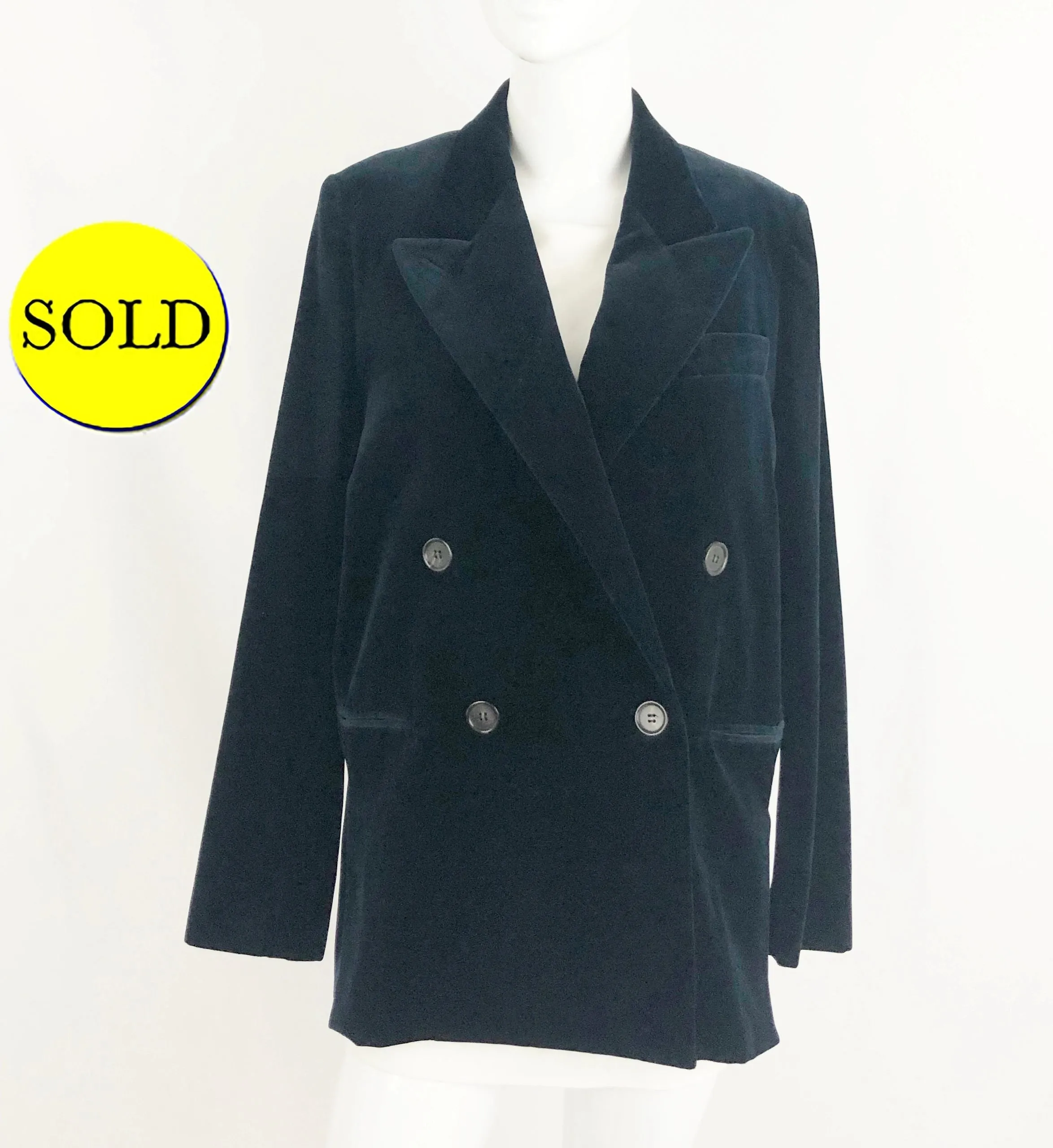 Acne Velvet Blazer Size