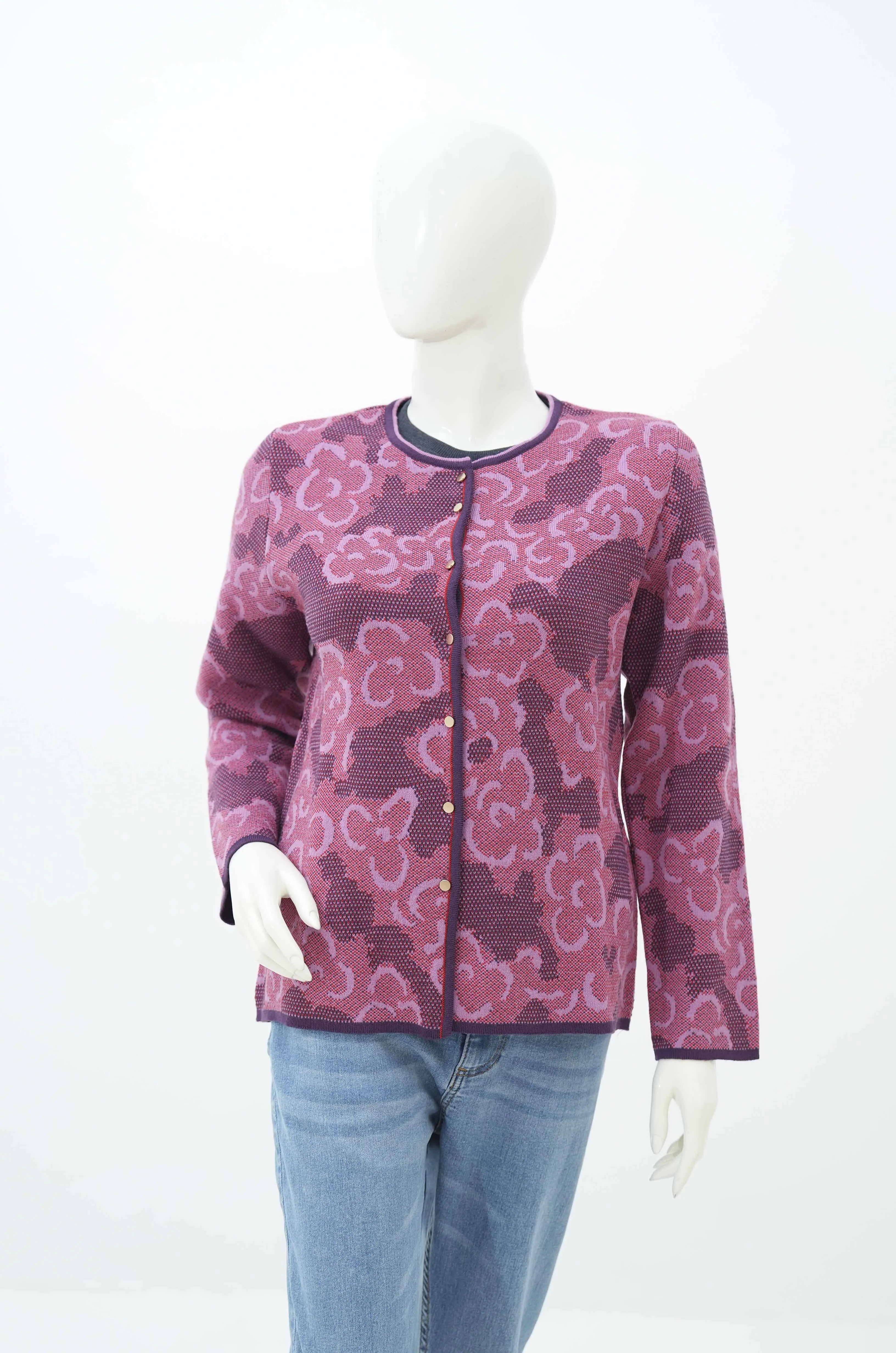 Acrylic Wool Cardigan