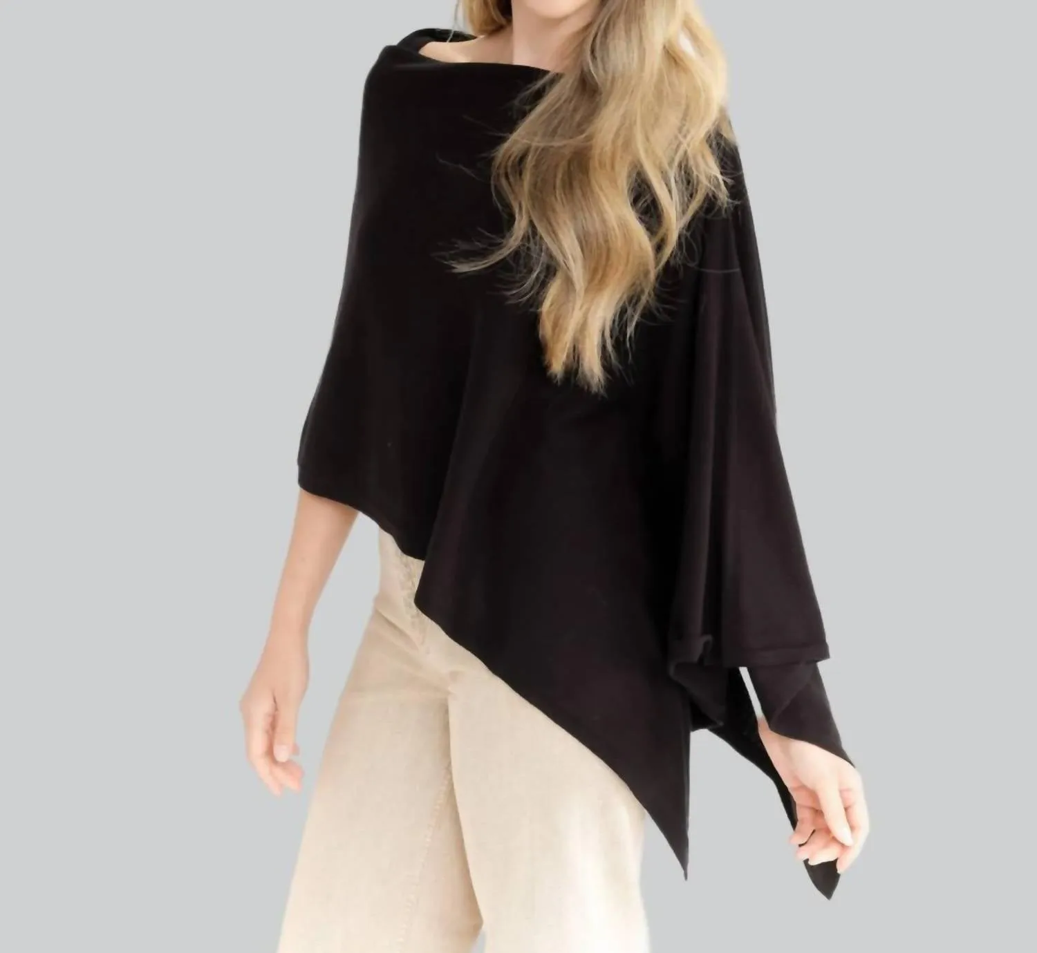 Alashan Cashmere - Cotton Cashmere Trade Poncho