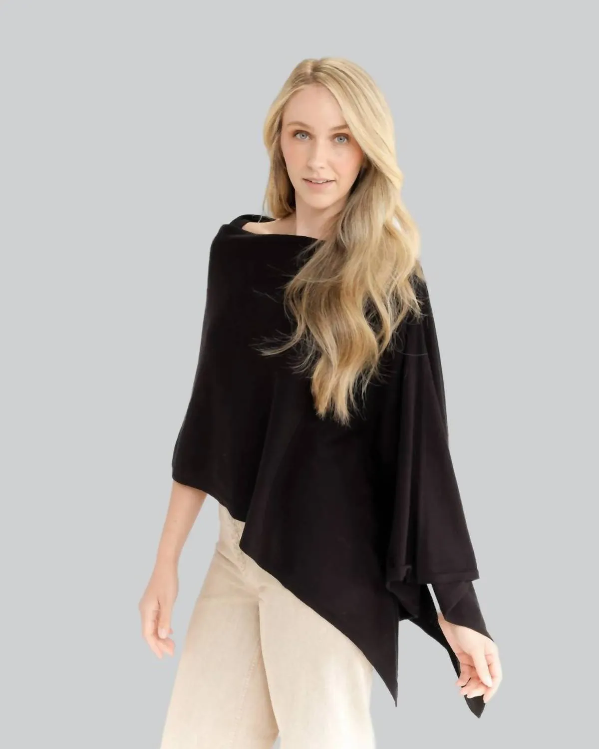 Alashan Cashmere - Cotton Cashmere Trade Poncho