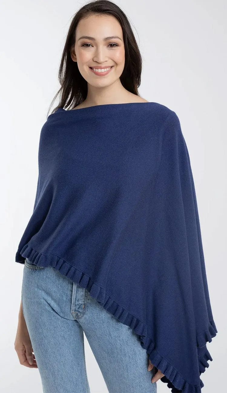 Alashan Cotton Cashmere Mini Ruffle Edge Topper