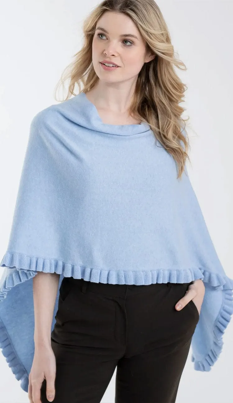 Alashan Cotton Cashmere Mini Ruffle Edge Topper