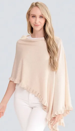 Alashan Cotton Cashmere Mini Ruffle Edge Topper