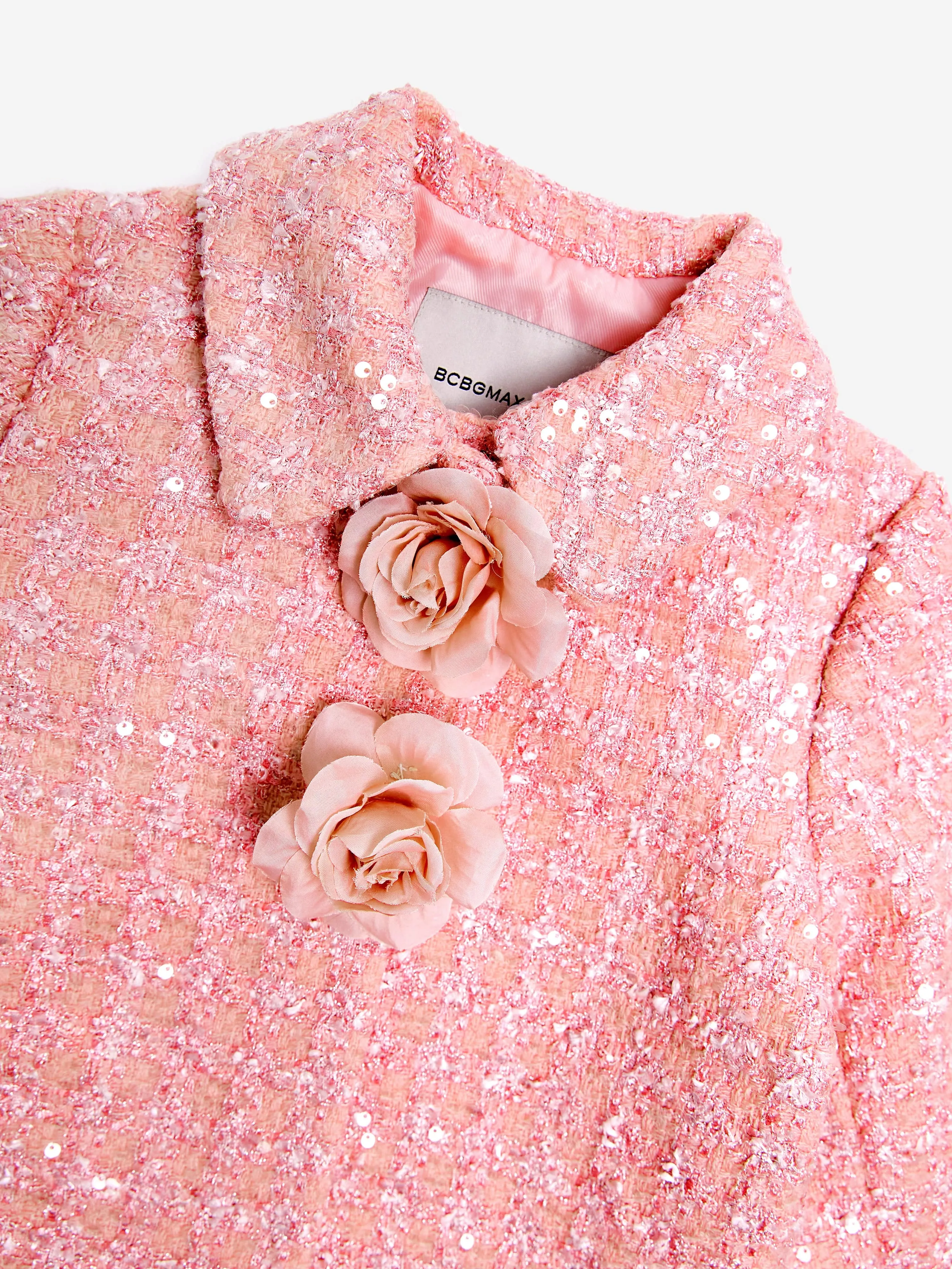 BCBG Girls Rose Tweed Jacket in Pink