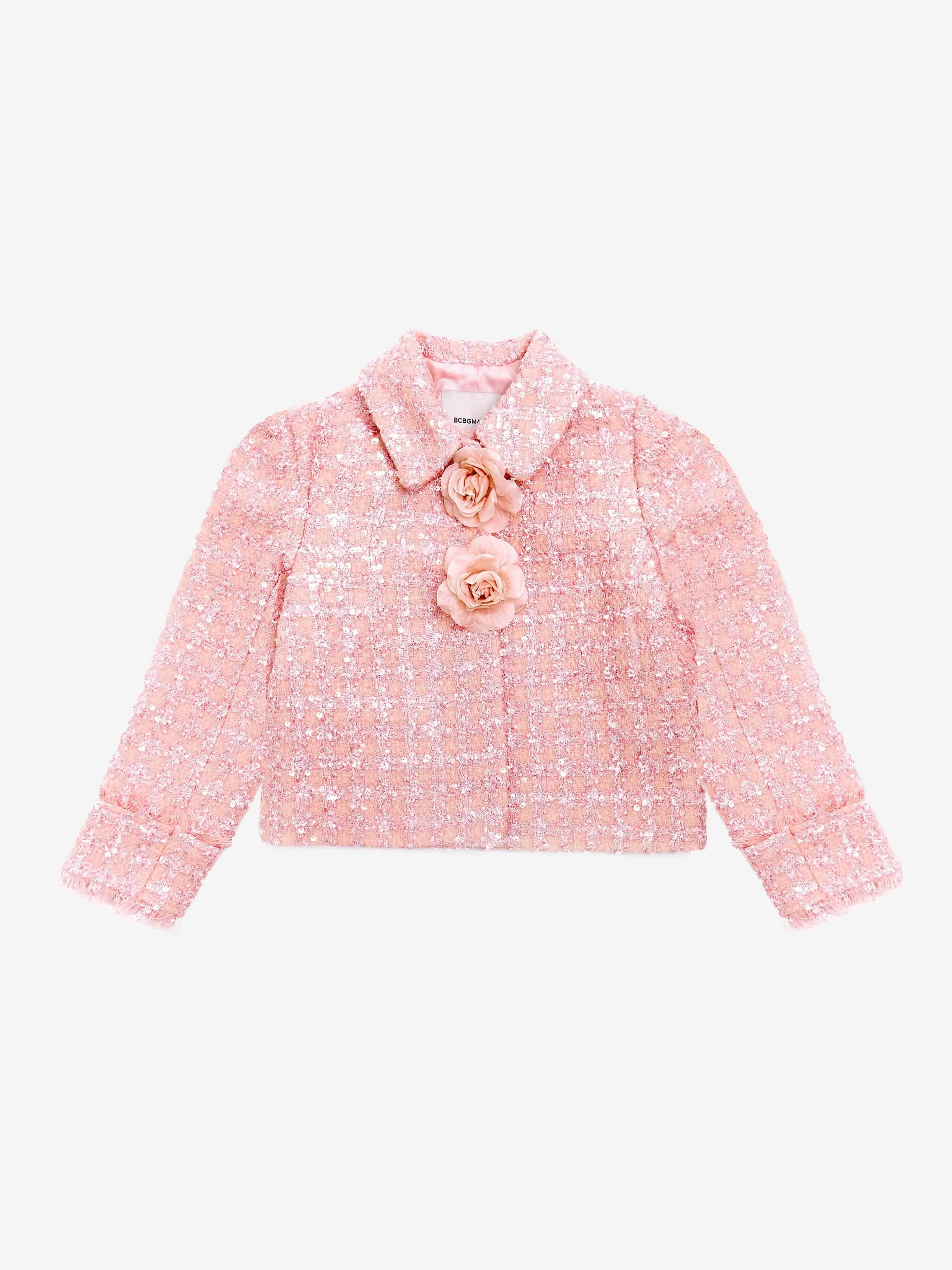 BCBG Girls Rose Tweed Jacket in Pink