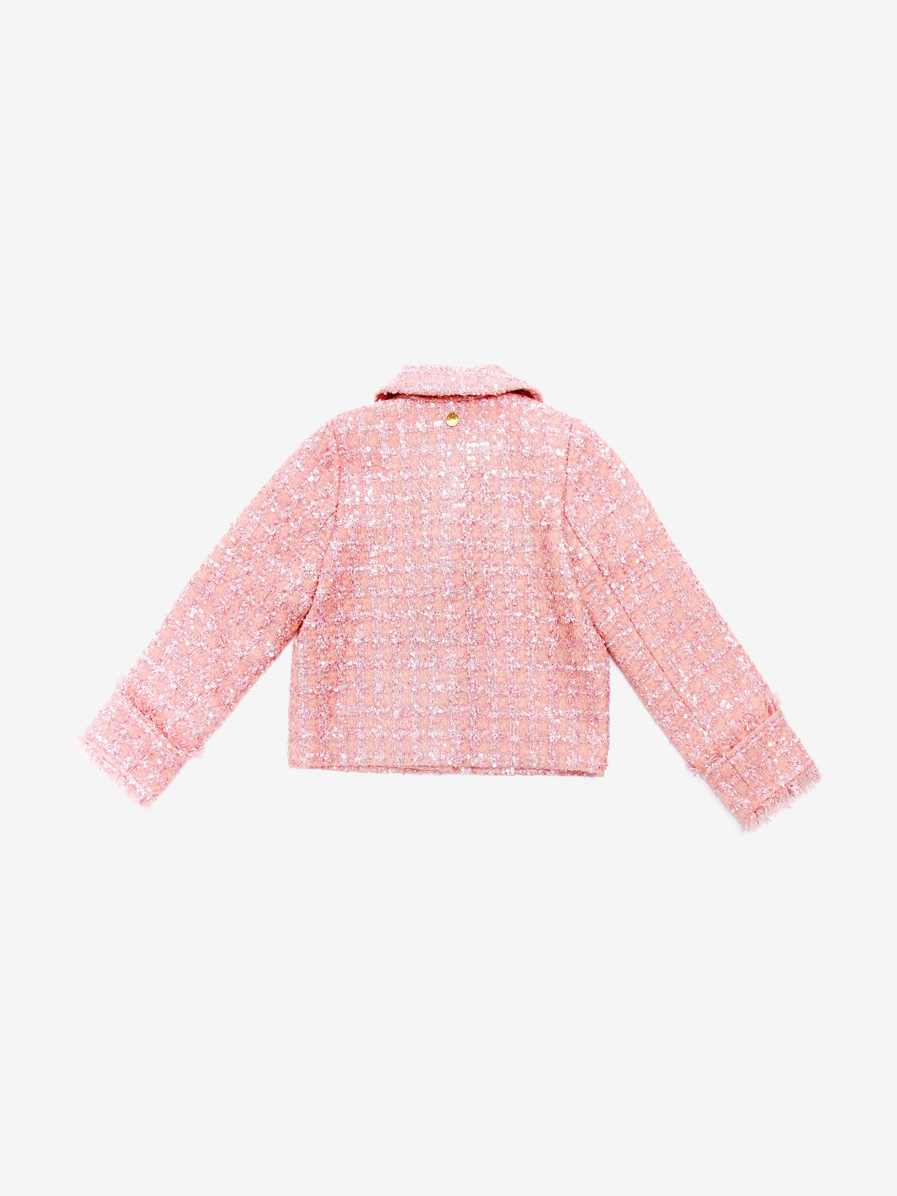 BCBG Girls Rose Tweed Jacket in Pink