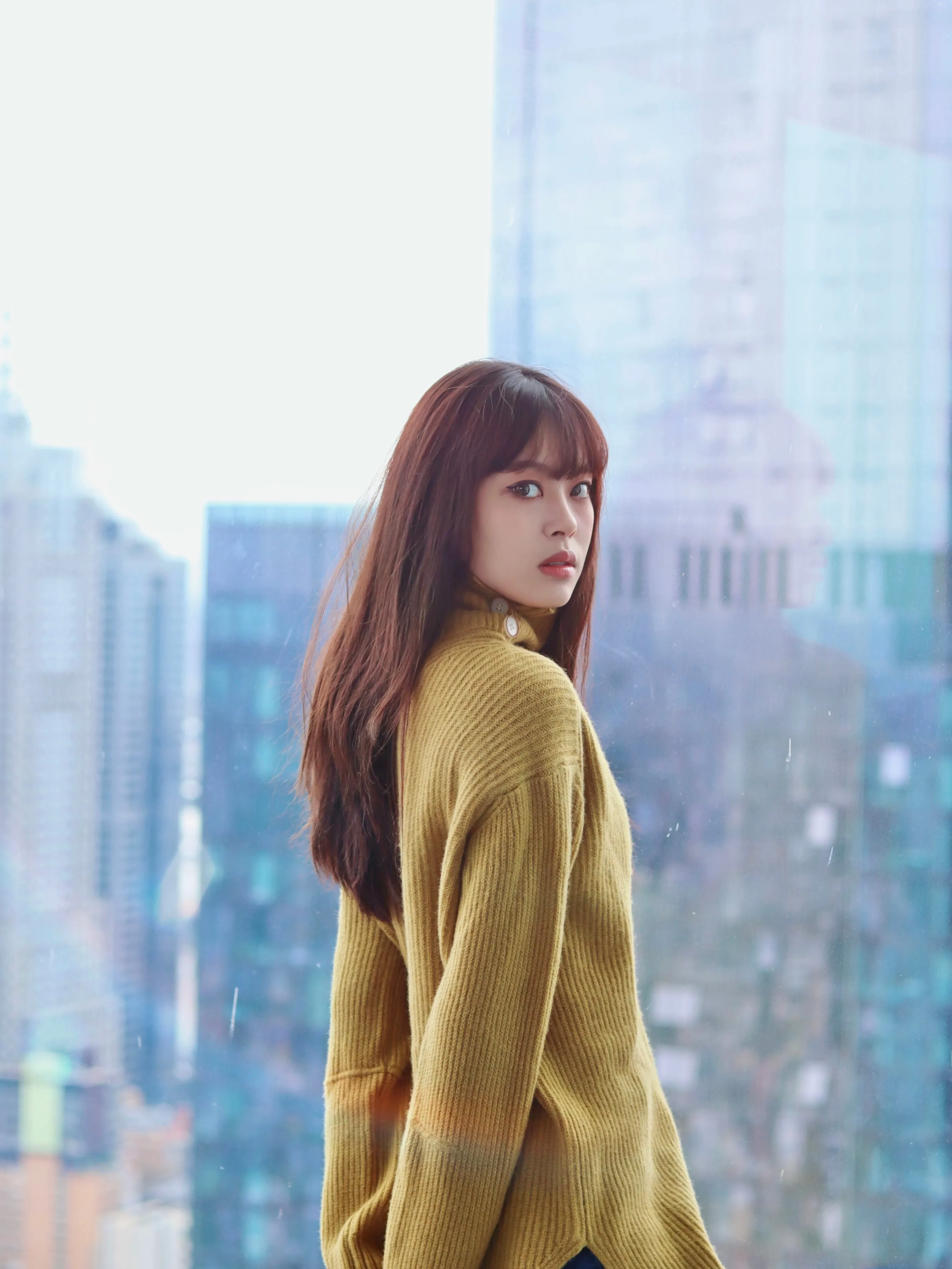 Bessie Turtleneck Wool Sweater