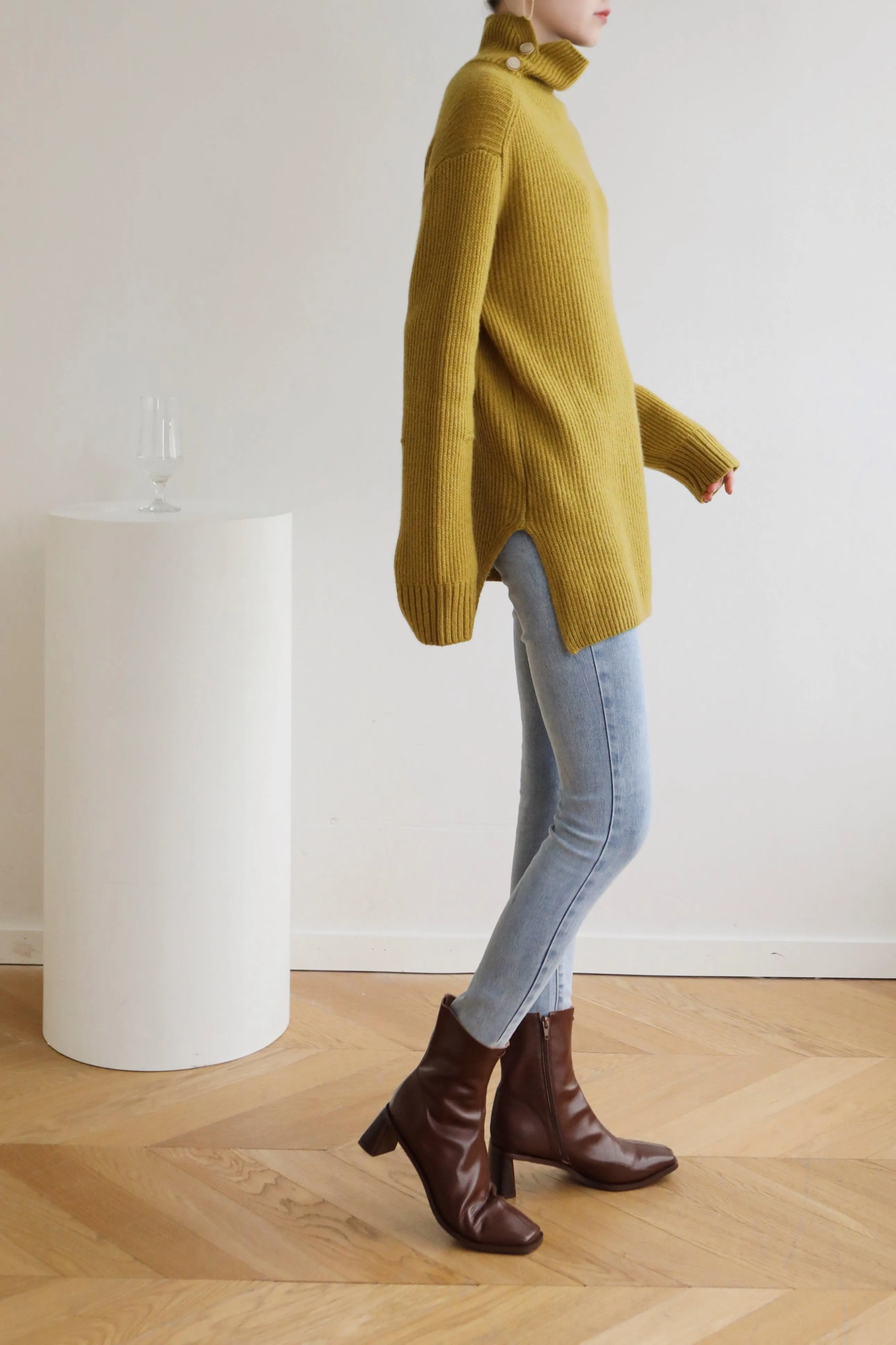 Bessie Turtleneck Wool Sweater