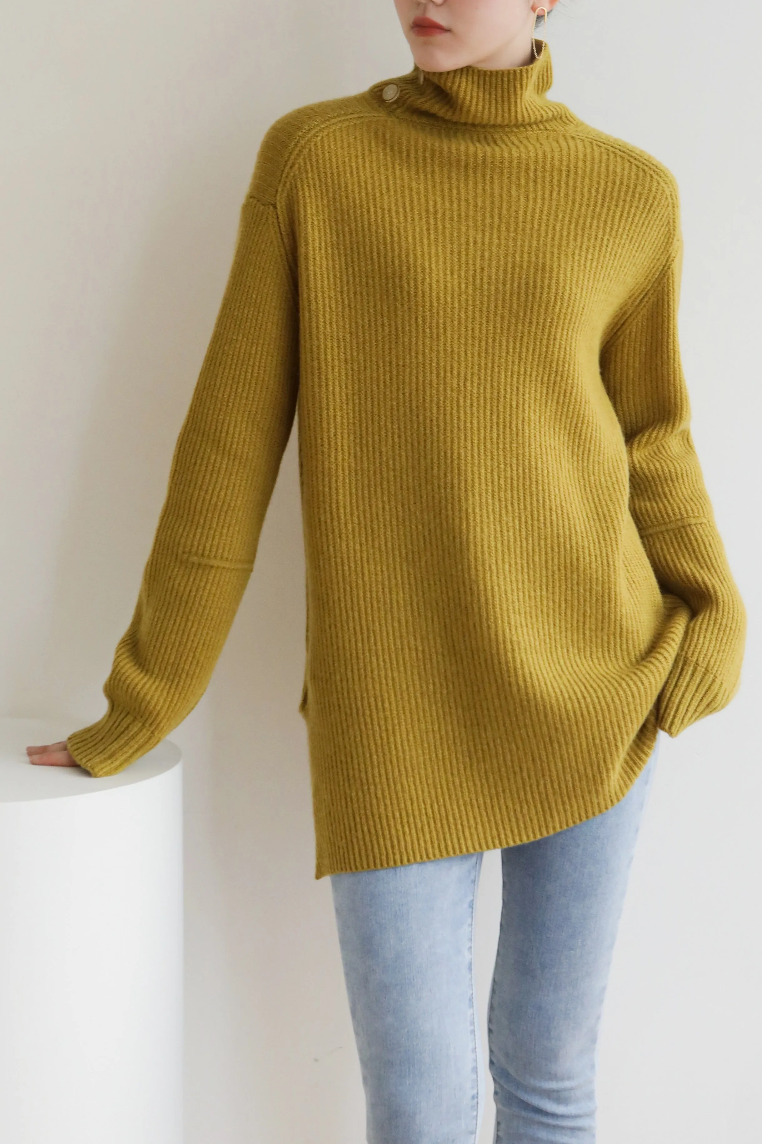 Bessie Turtleneck Wool Sweater