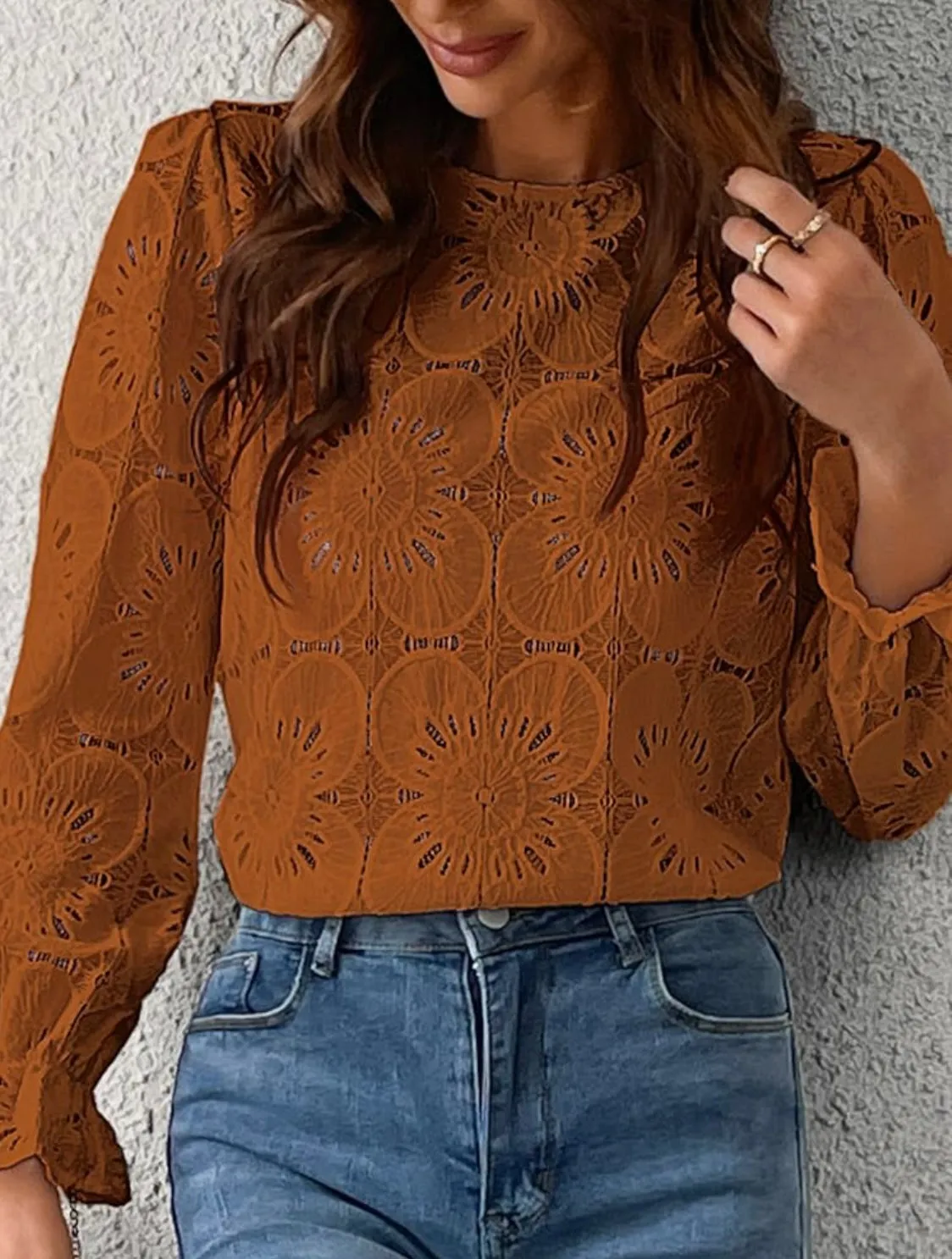 Blooming Blossom Burnt Orange Summer Top