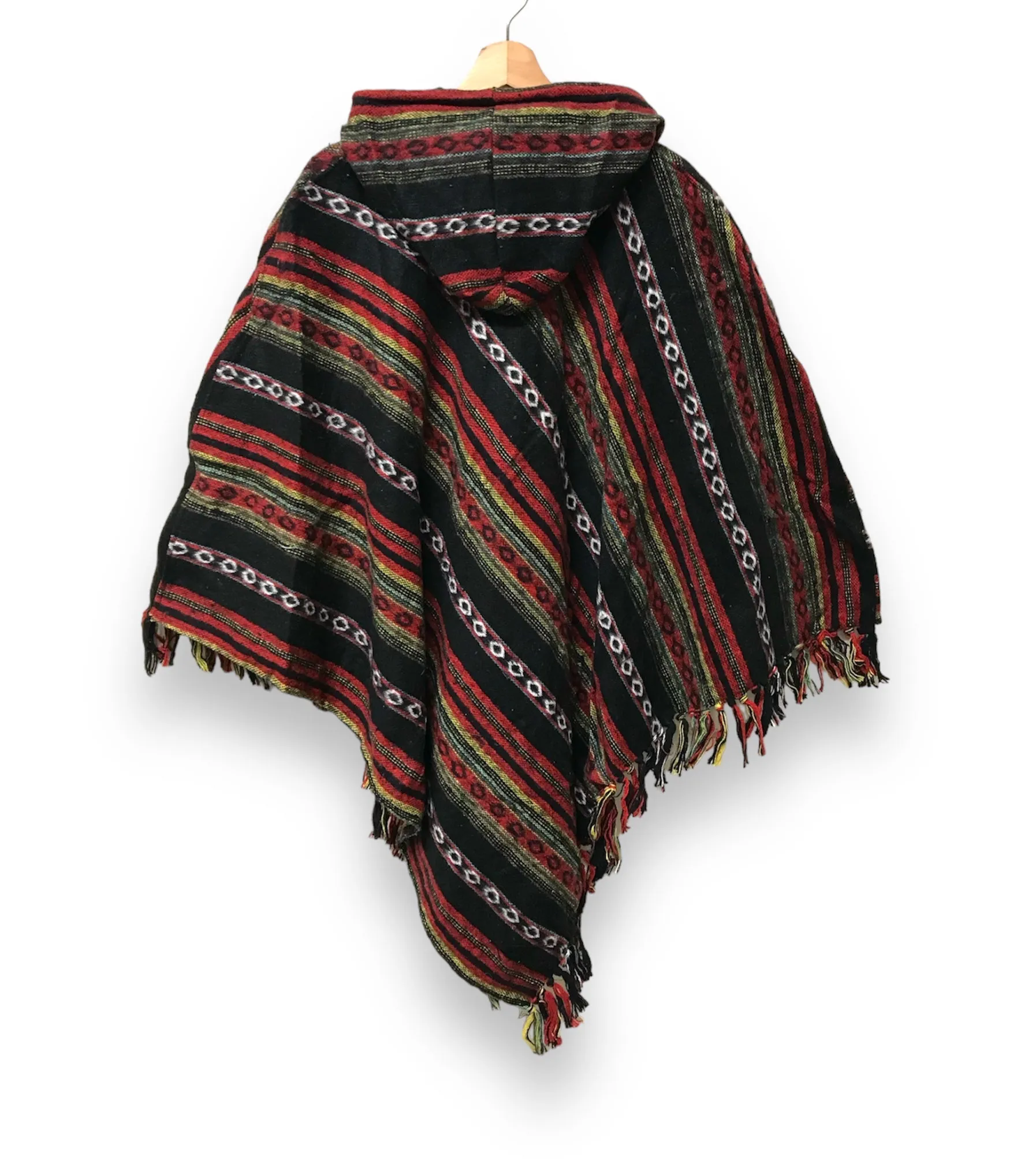 Boho Hippie Cotton Triangle Poncho
