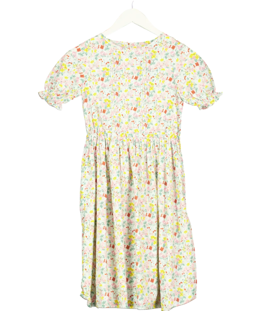 Bonpoint Green Cotton Floral Dress 10 Years