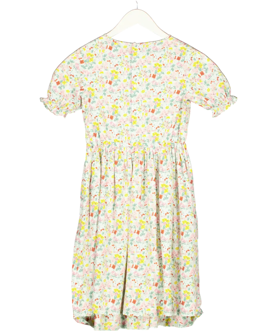 Bonpoint Green Cotton Floral Dress 10 Years