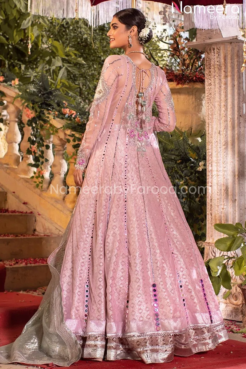 Bridal Pishwas Dresses in Net Fabric Online #BS139