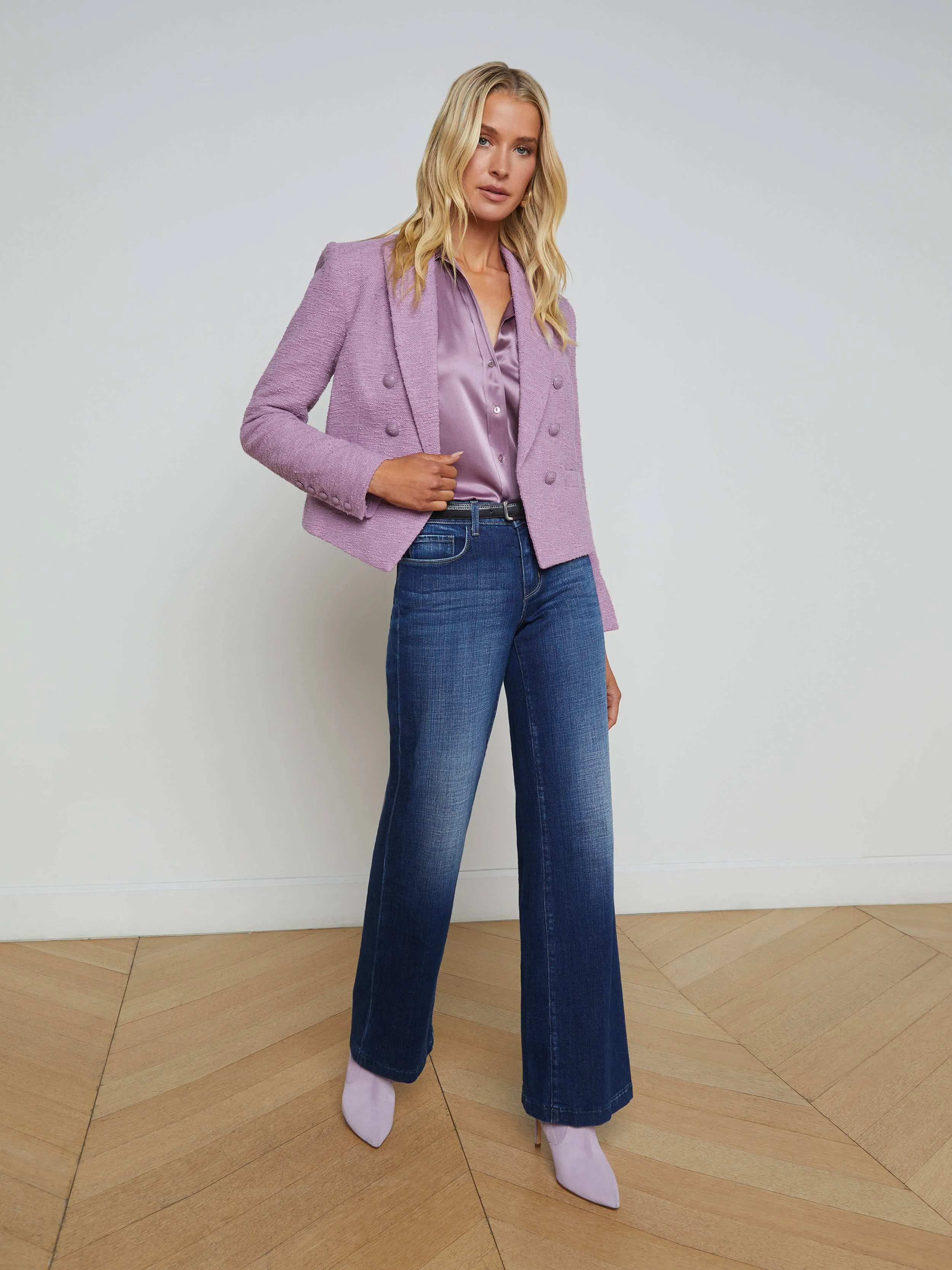 Brooke Open-Front Blazer