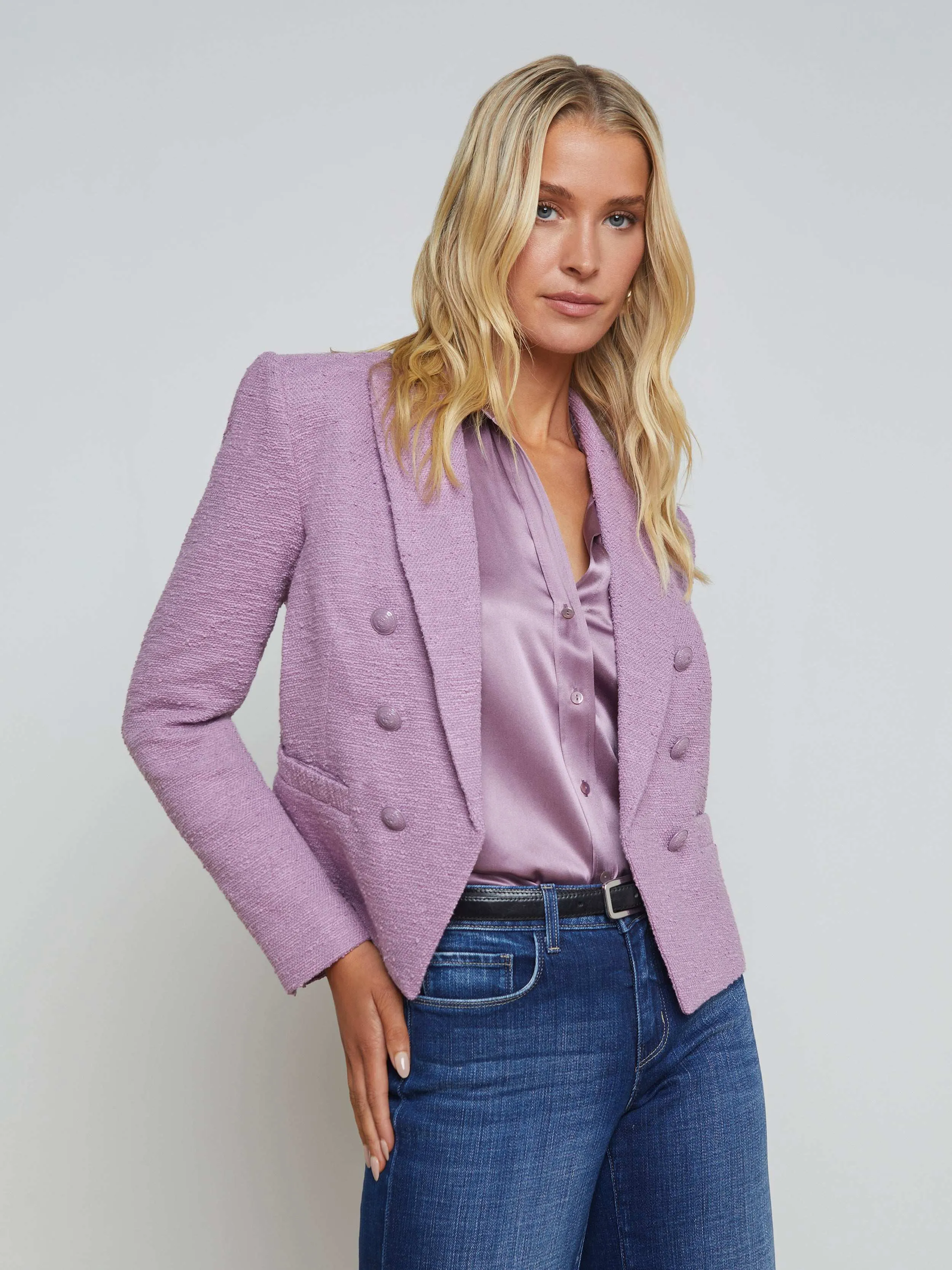 Brooke Open-Front Blazer