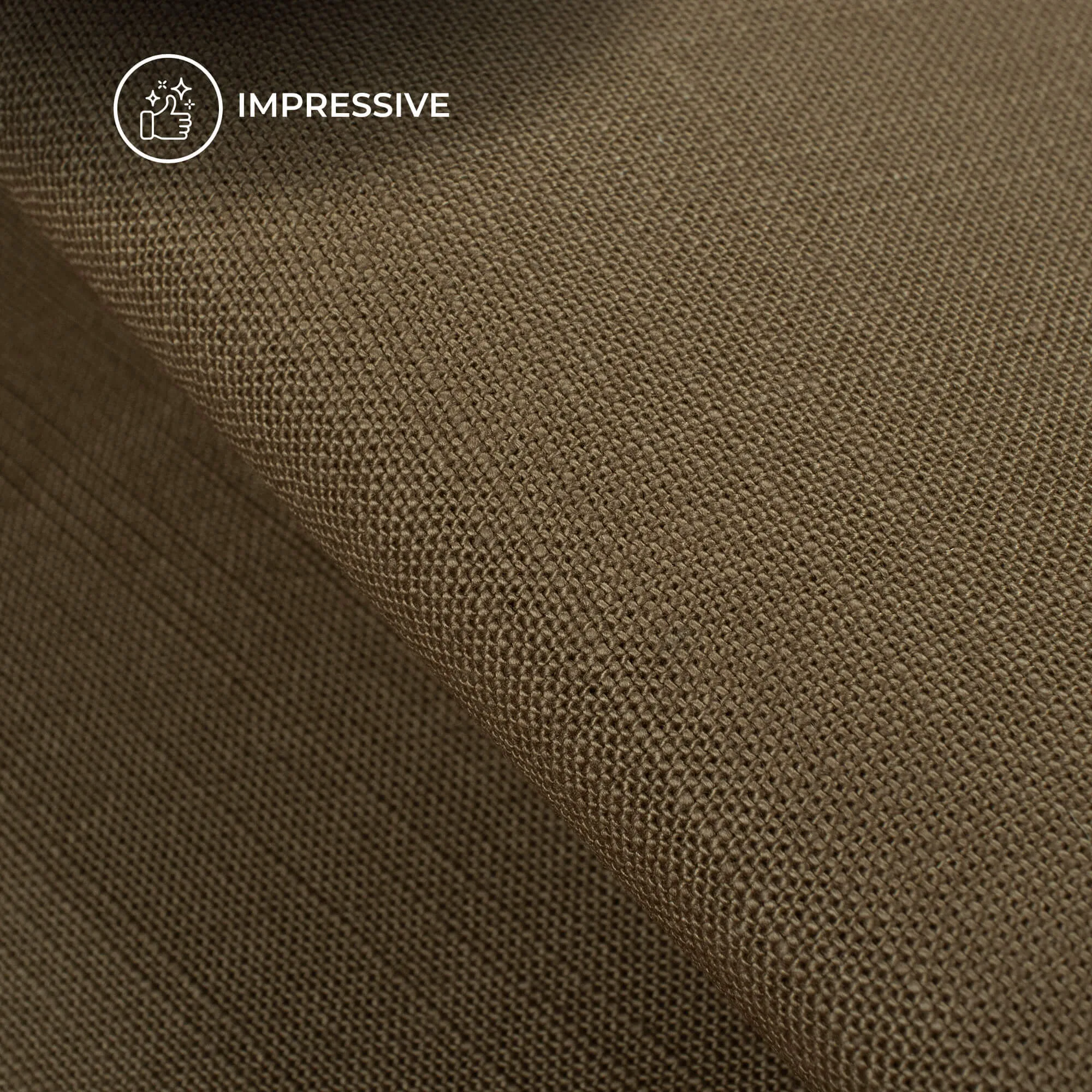 Brown Plain Textured Linen Slub Fabric  (Width 54 Inches)