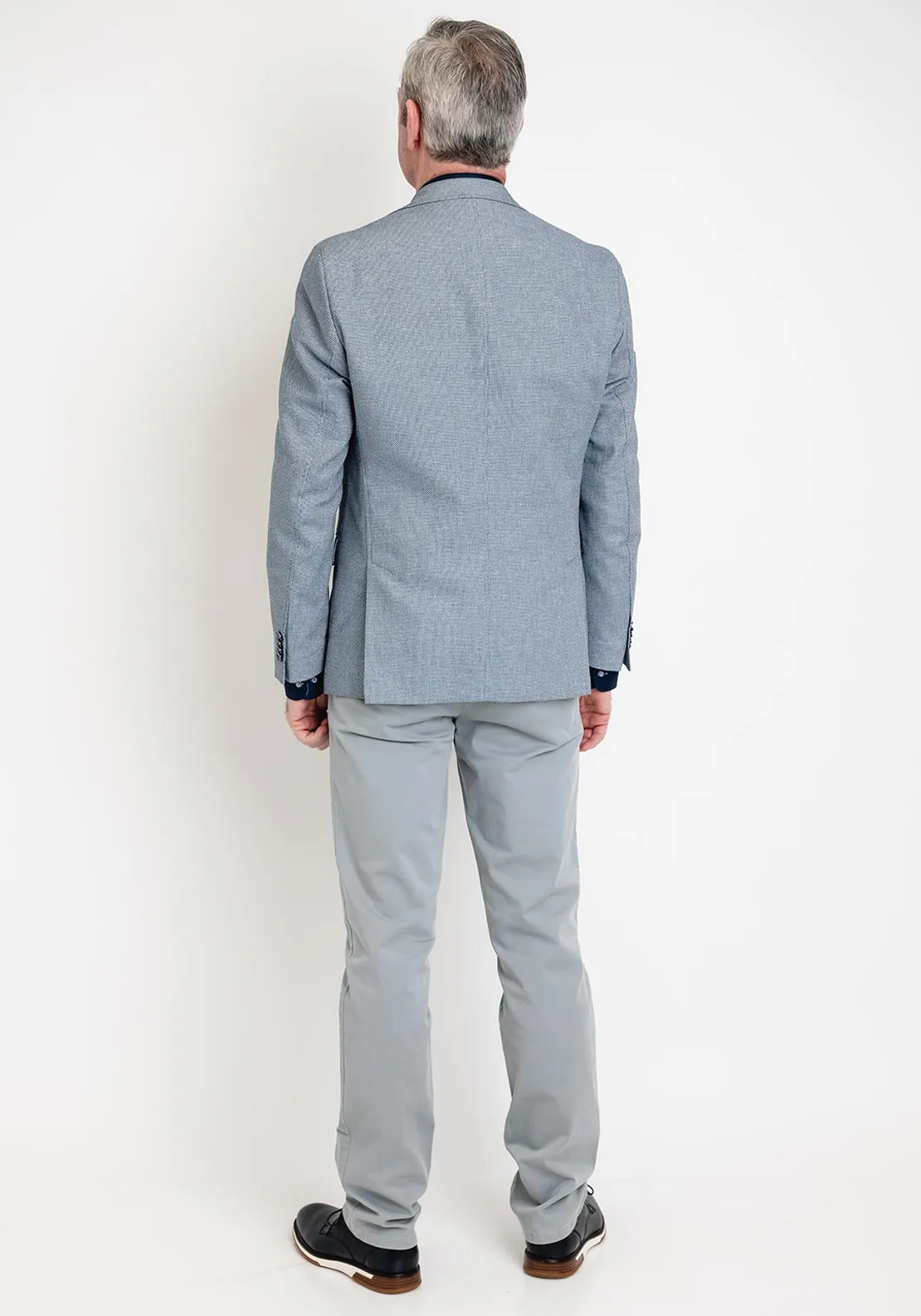 Carl Gross Theo Birdeye Pattern Blazer, Blue