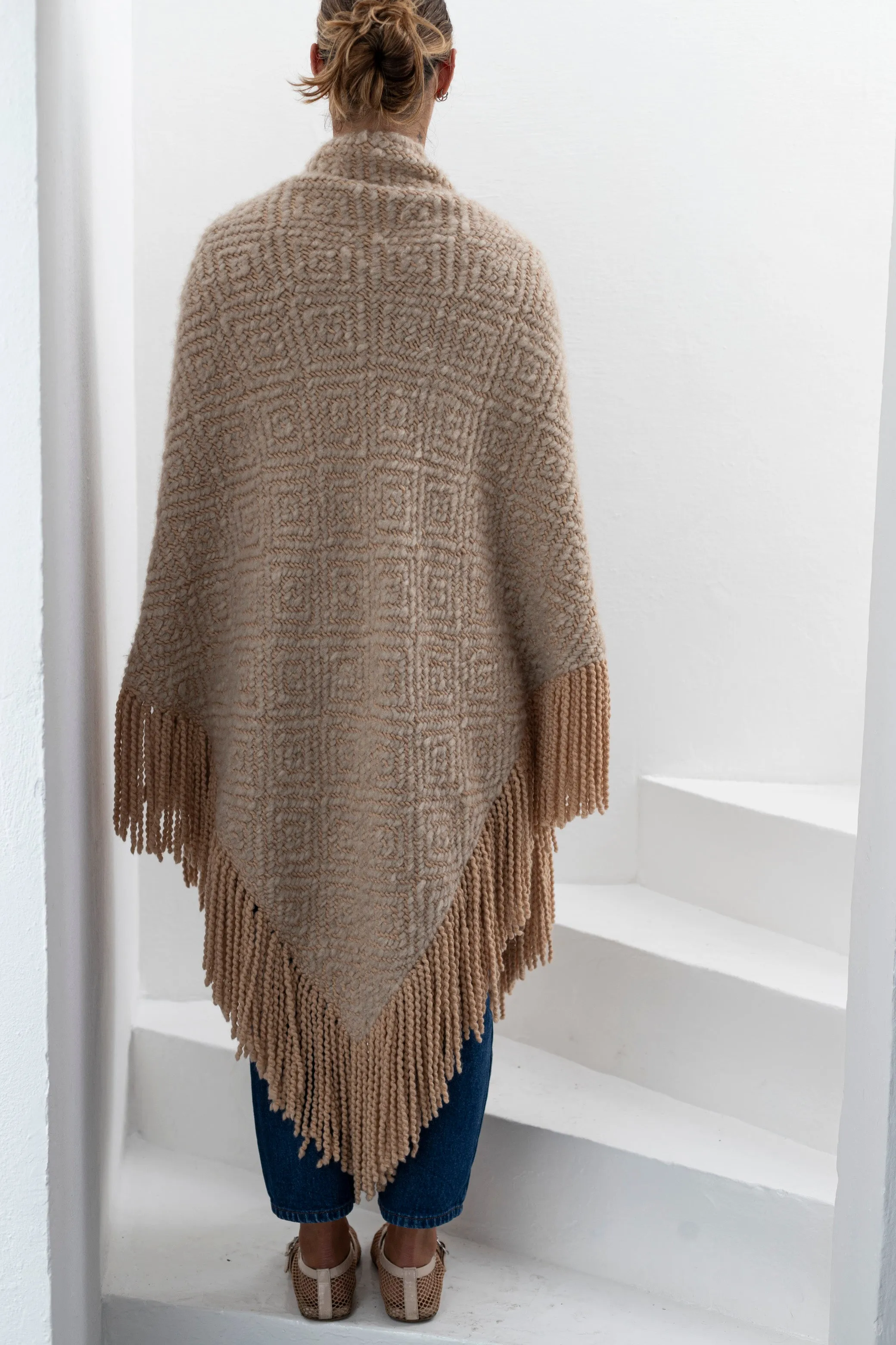 Cashmere Shawl Gabrielle - Buff