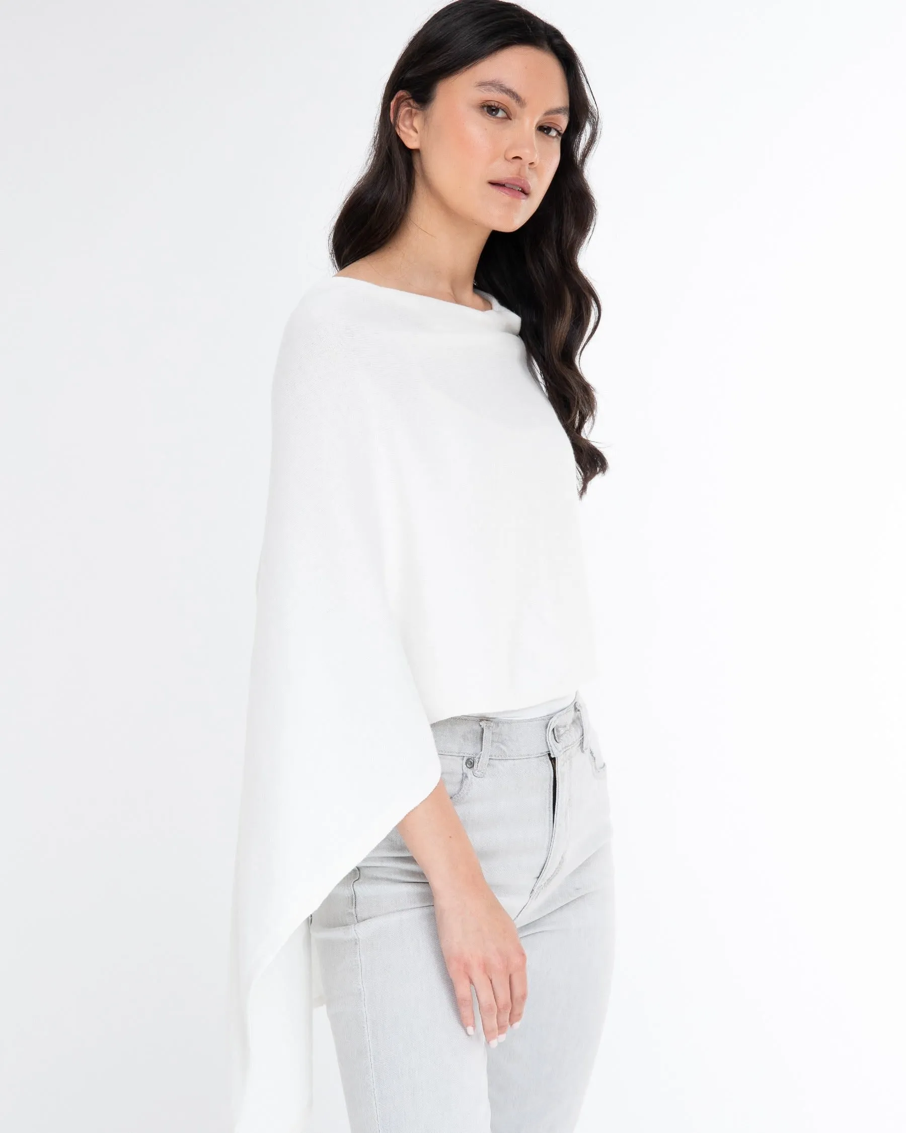 Cotton Cashmere Poncho