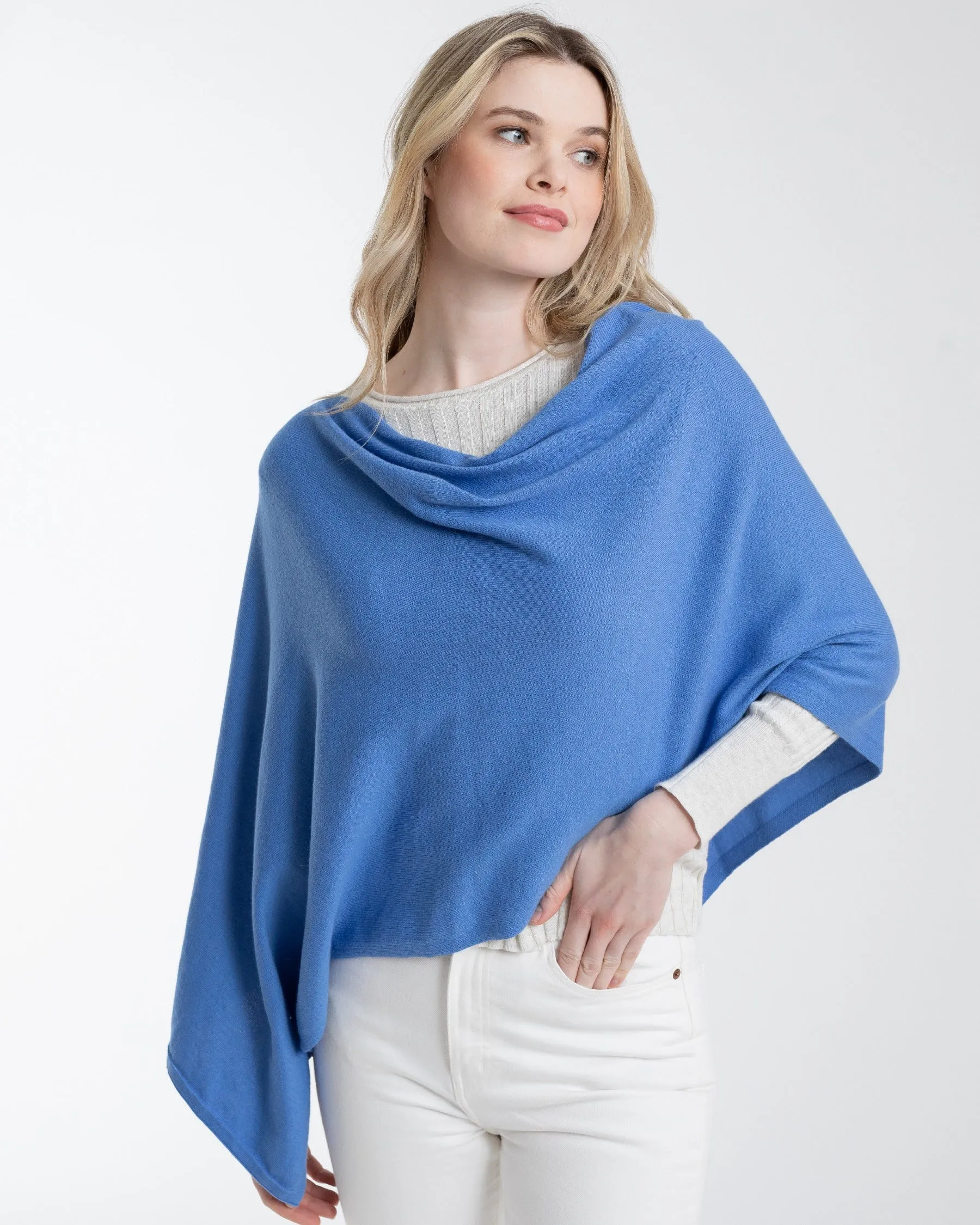 Cotton Cashmere Poncho