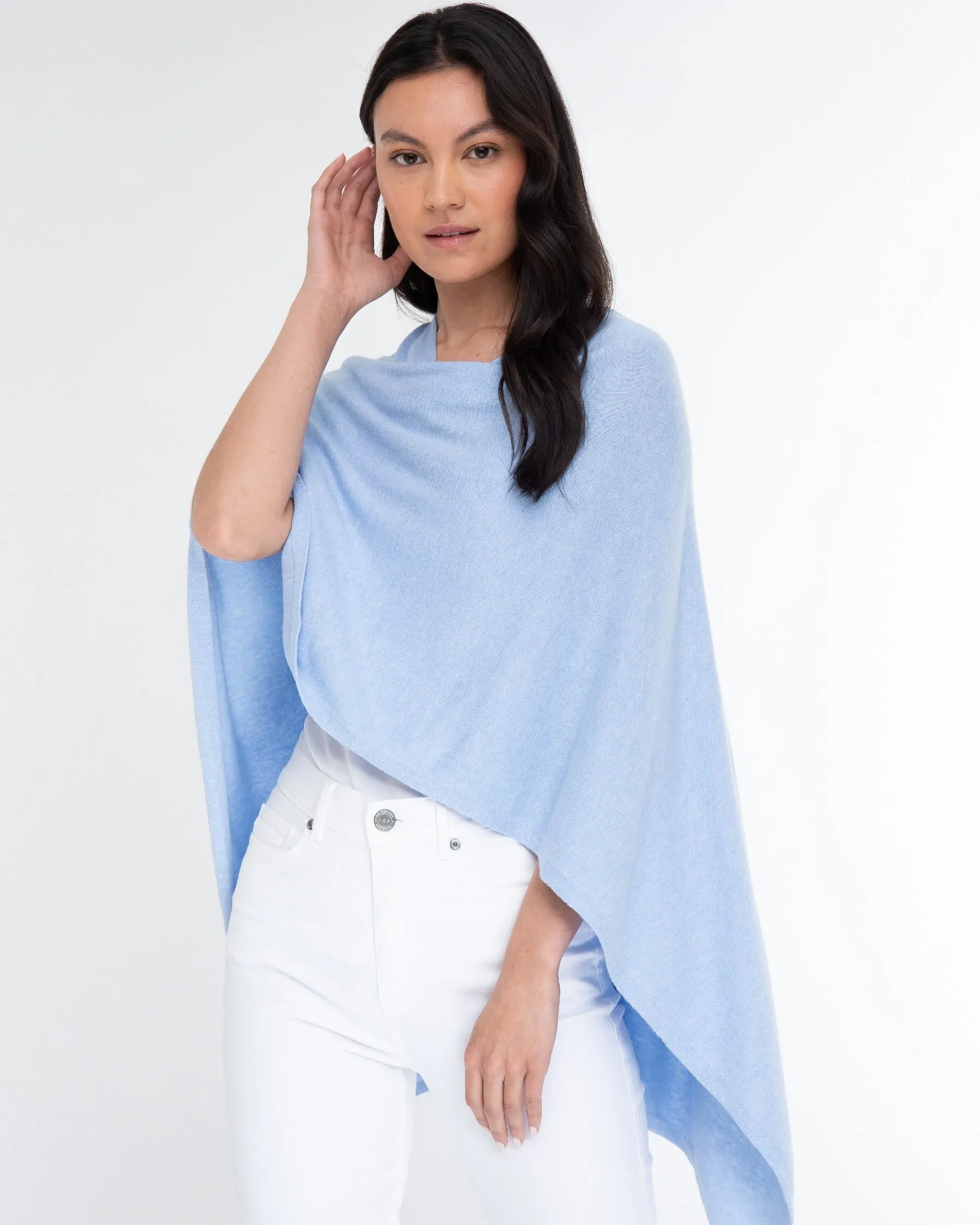 Cotton Cashmere Poncho