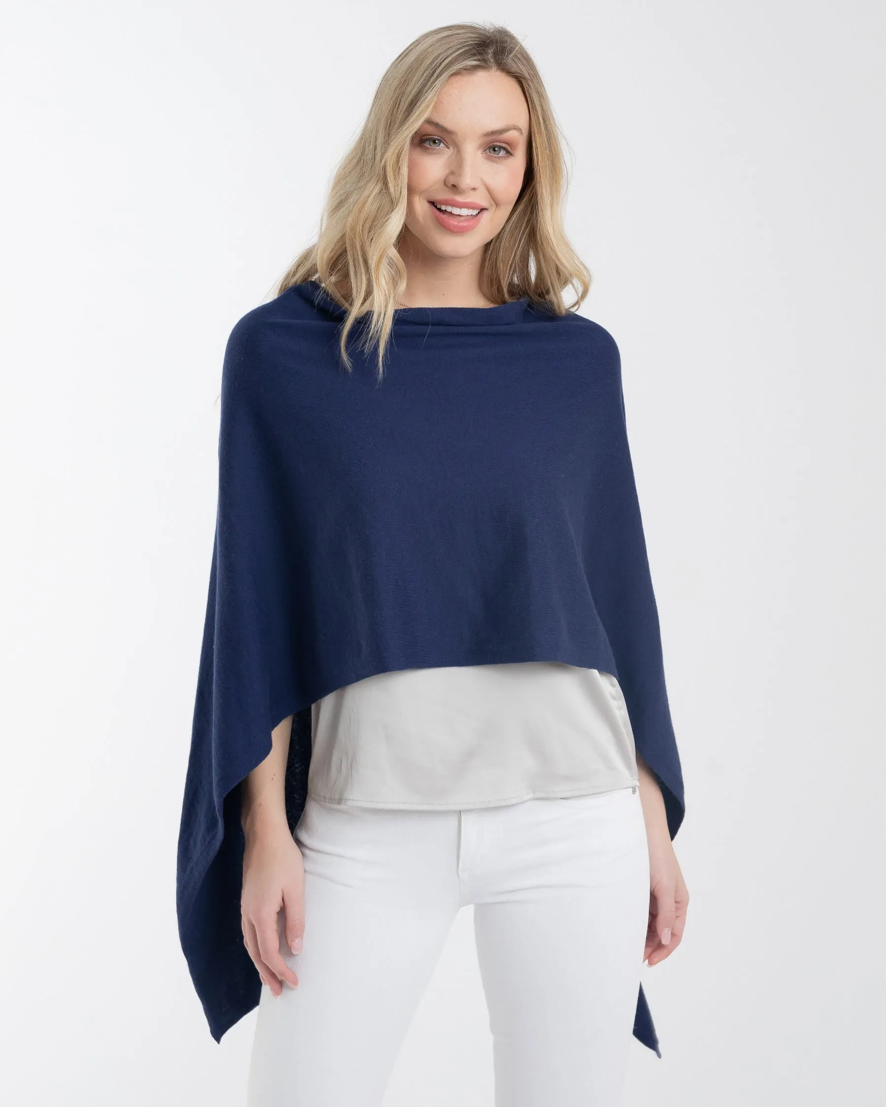Cotton Cashmere Poncho
