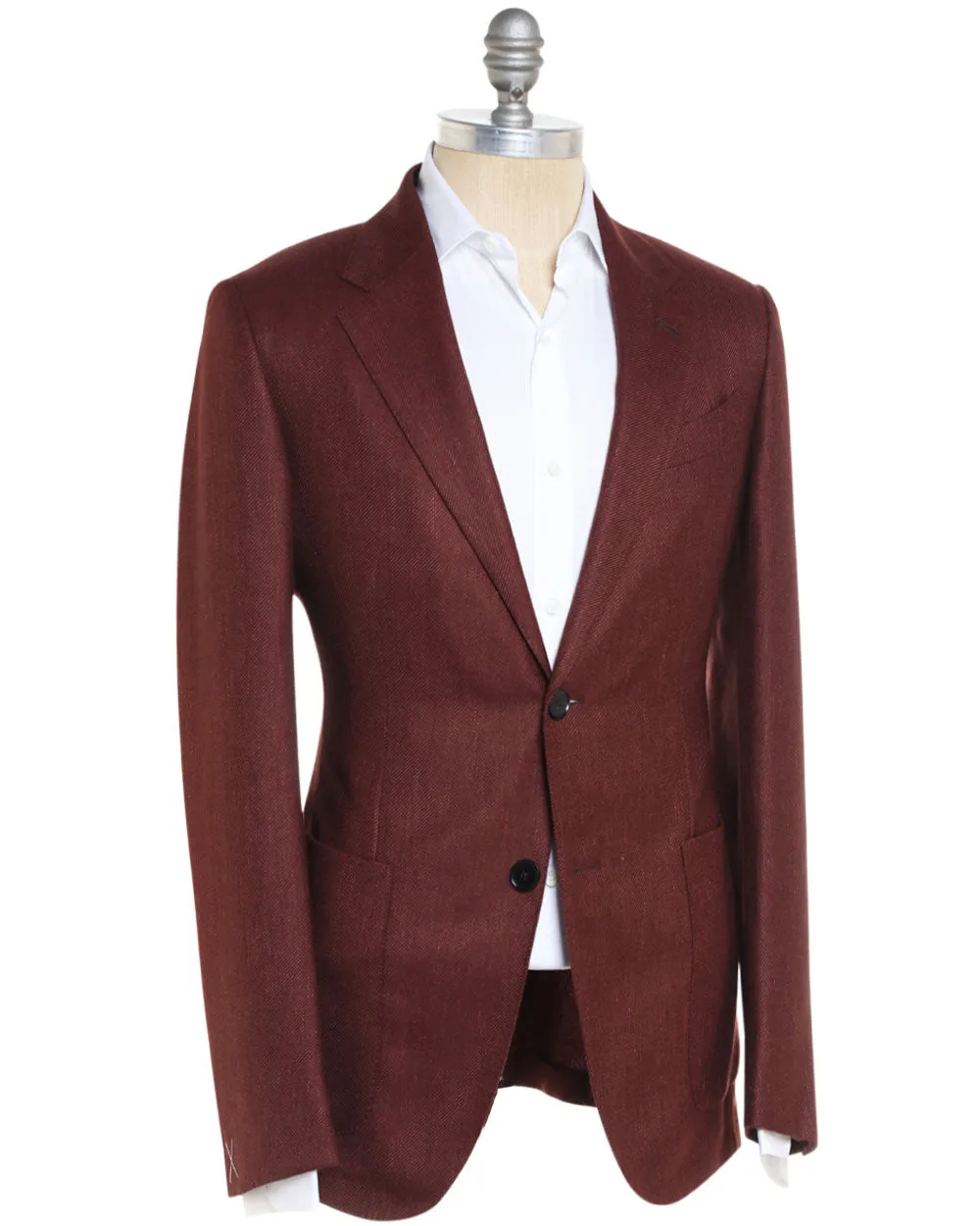 Dark Red Cashmere Blend Sportcoat