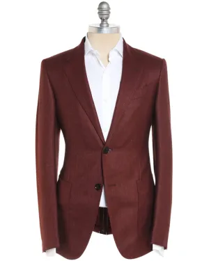 Dark Red Cashmere Blend Sportcoat