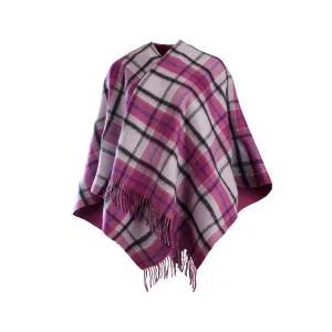 Dunedin Cashmere Double Sided Mini Cape  Aston-Opal Coulis/Pink