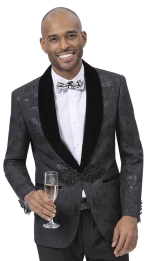 EJ Samuel J175-BLK Mens Blazer
