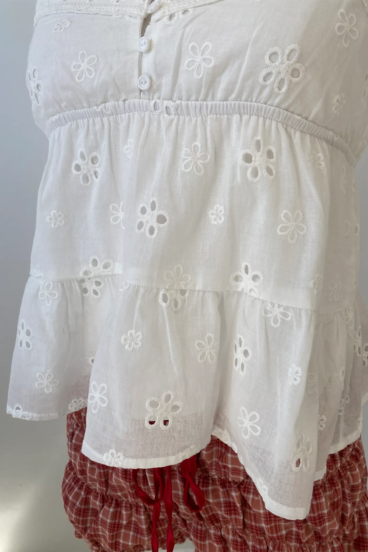 Eyelet Babydoll Cami Top