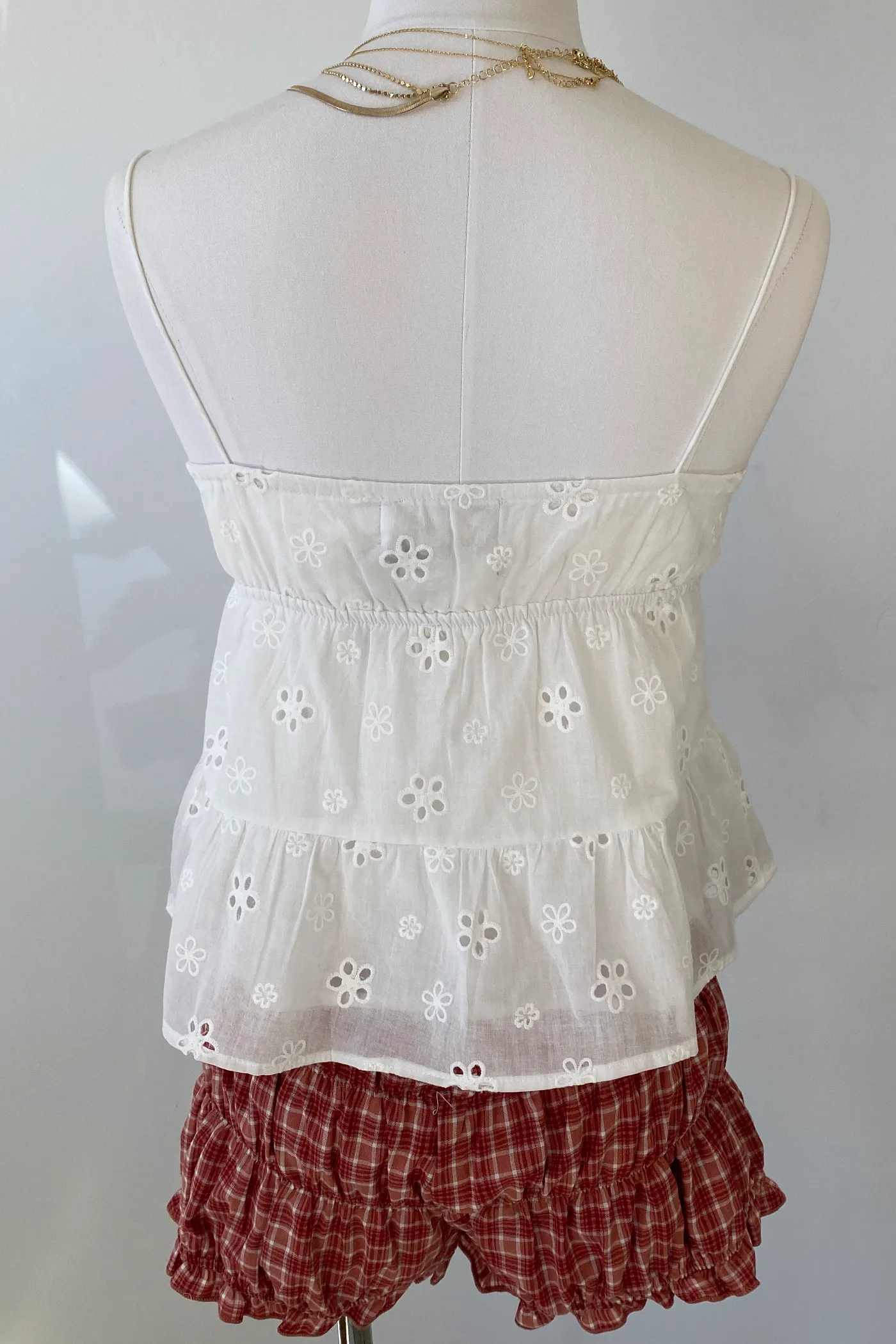 Eyelet Babydoll Cami Top