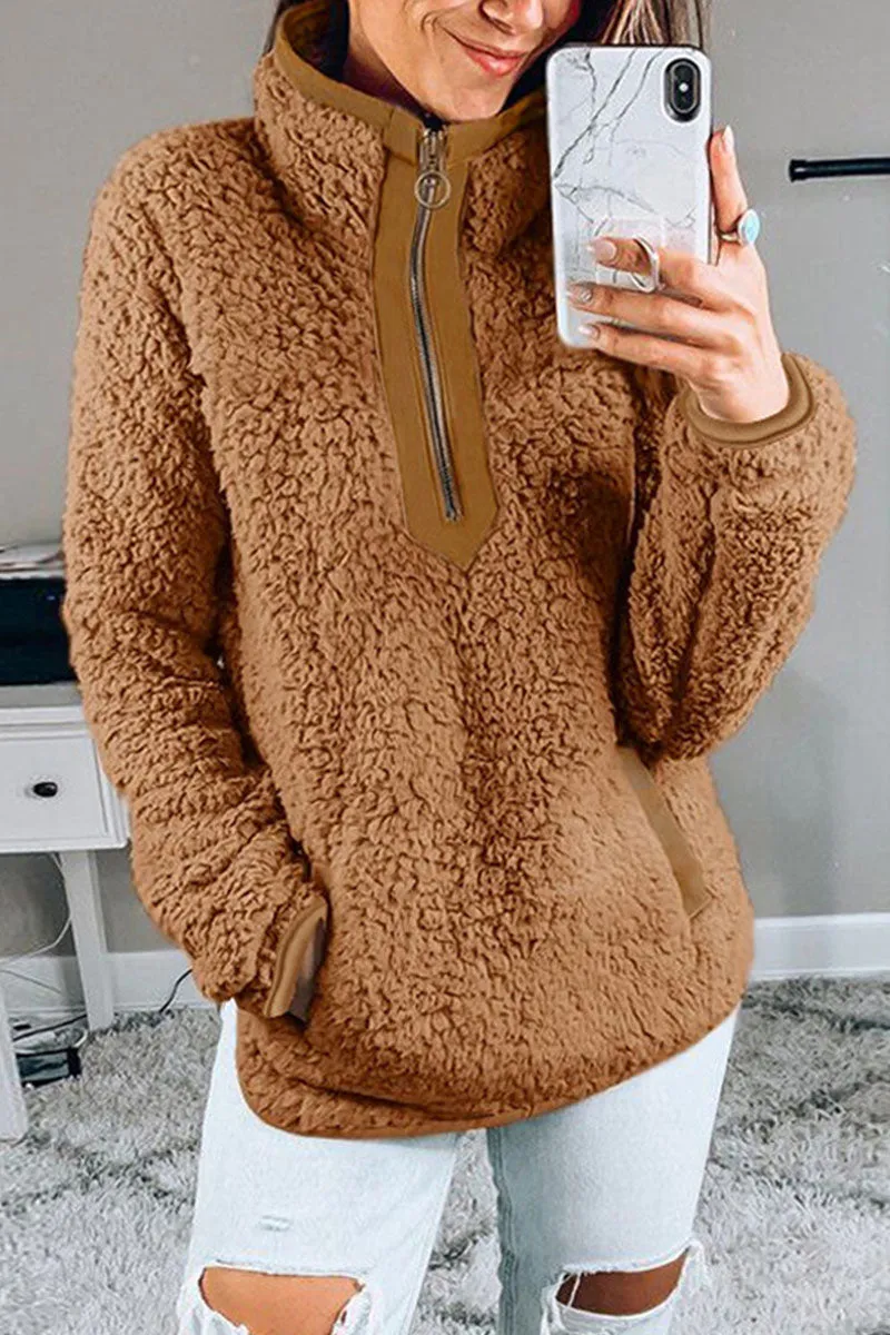 Fashion Street Solid Turtleneck Tops(7 Colors)