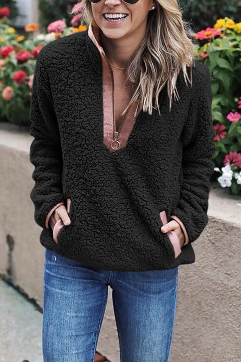 Fashion Street Solid Turtleneck Tops(7 Colors)