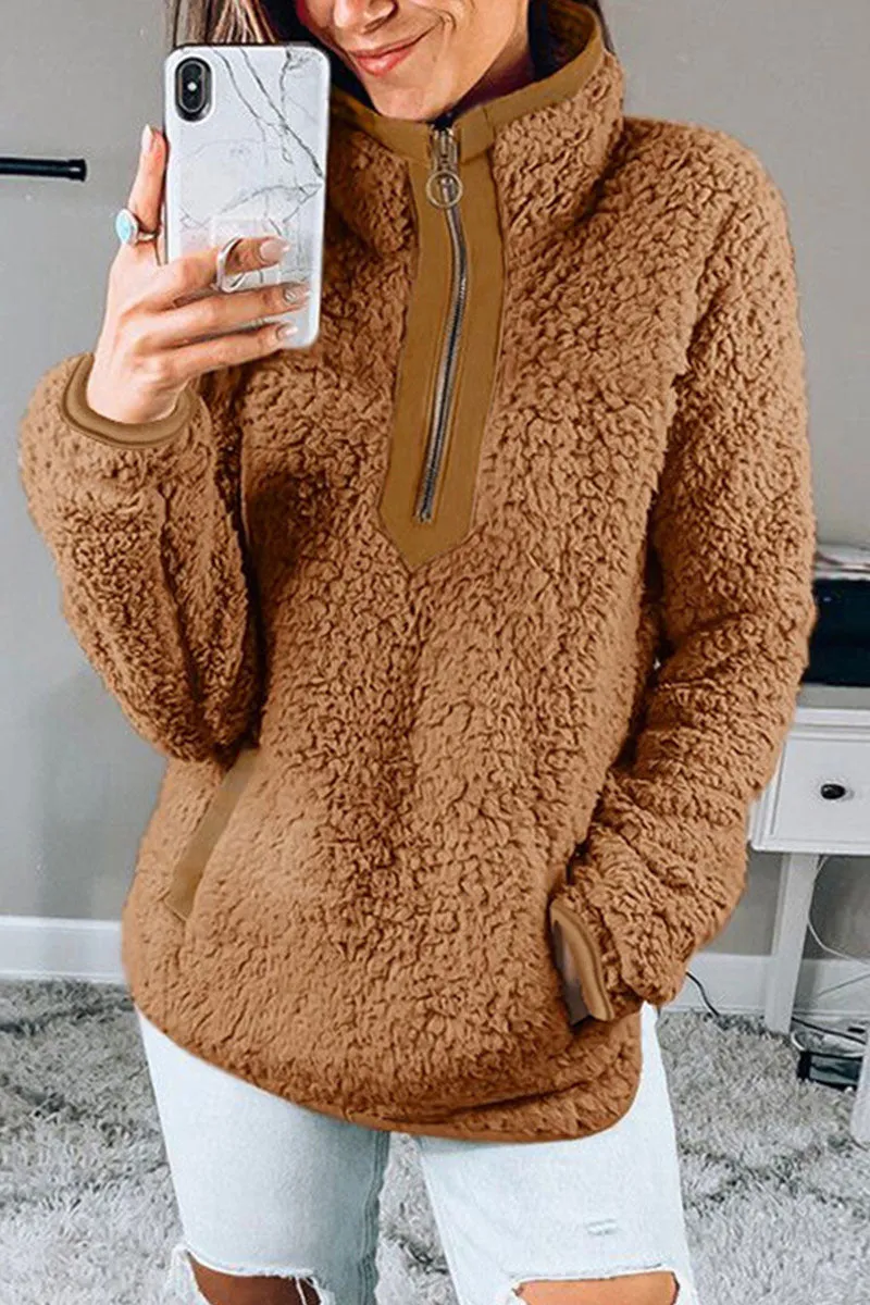 Fashion Street Solid Turtleneck Tops(7 Colors)