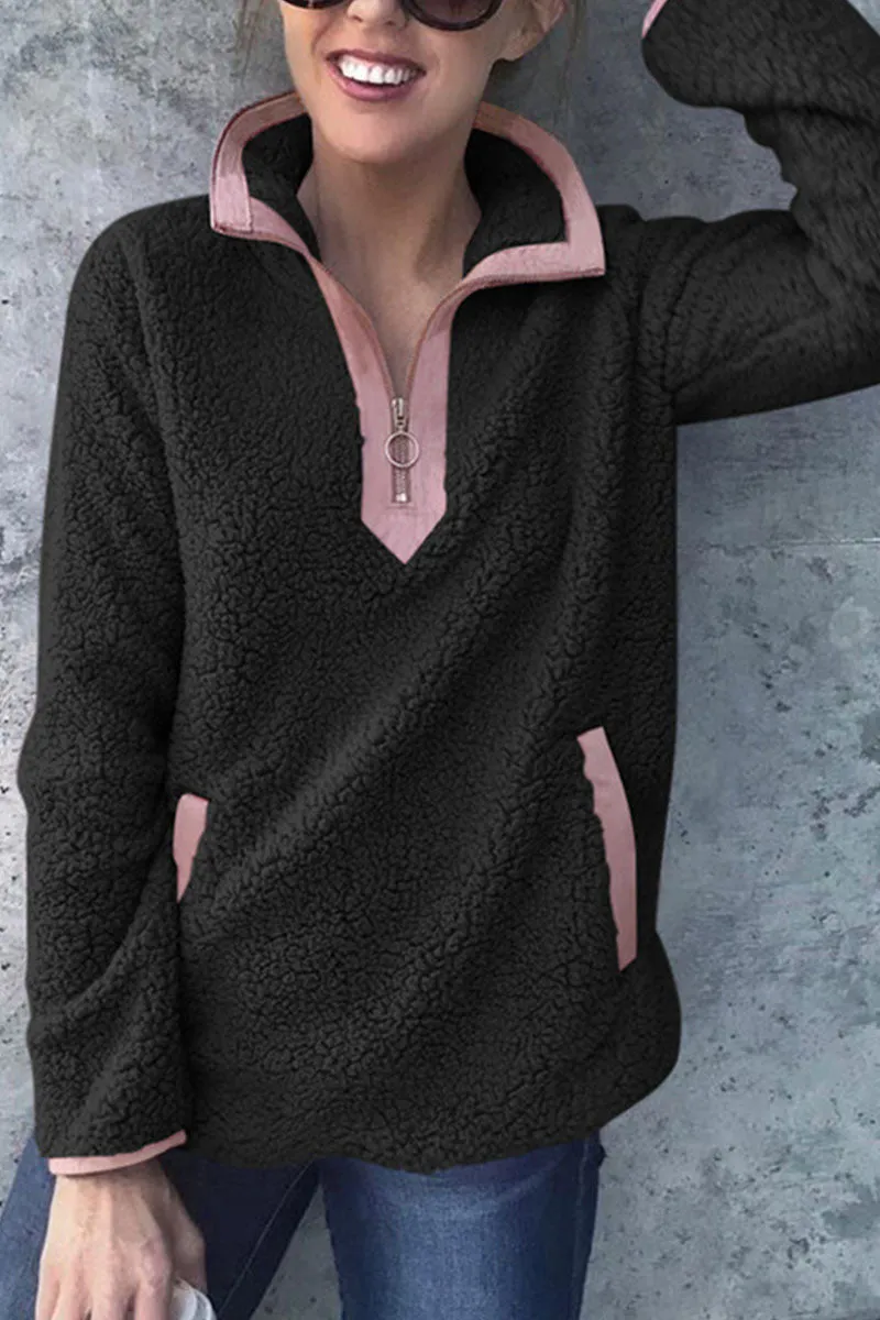Fashion Street Solid Turtleneck Tops(7 Colors)