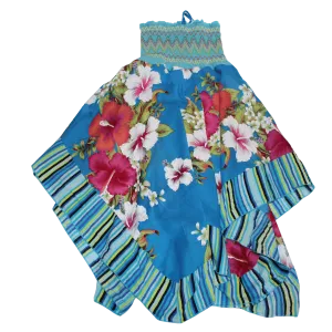 Floral Hankerchief Halterneck Dress