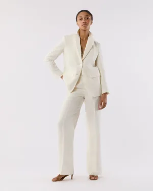 Ghost Blazer in White Linen