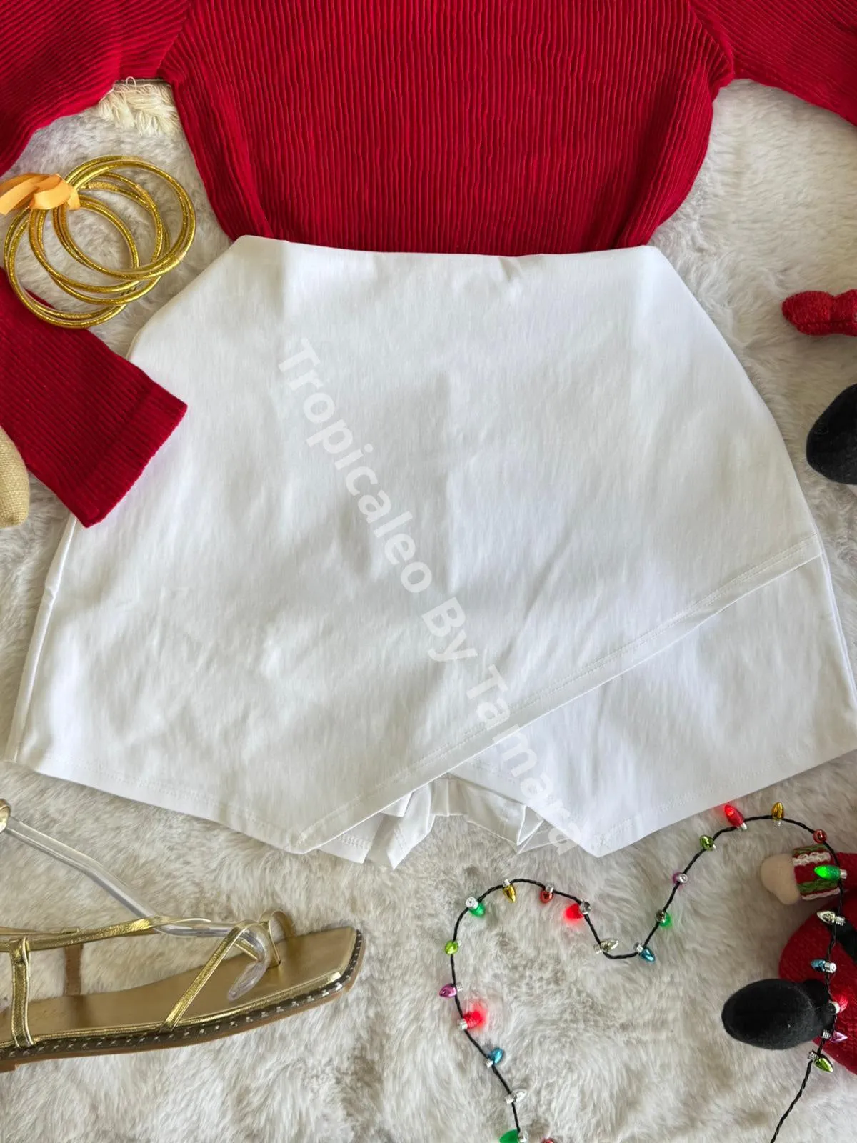 Half Turtleneck Knit Crop