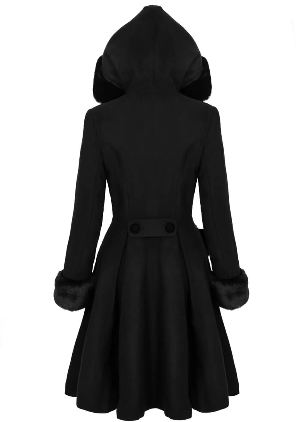Hell Bunny Oita 40's Coat Black