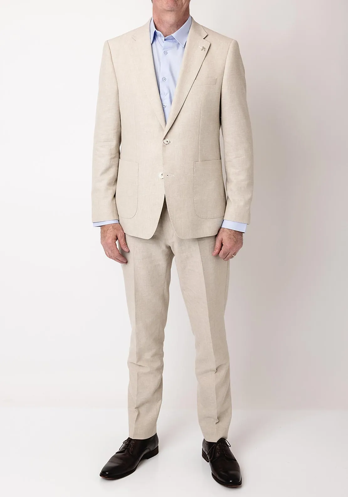 Herbie Frogg Linen Blend Blazer, Stone