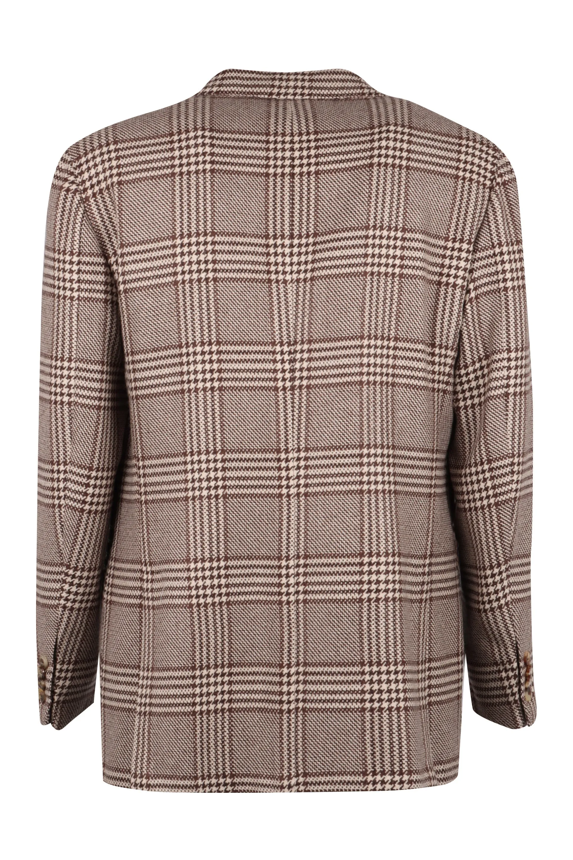 Houndstooth pattern blazer