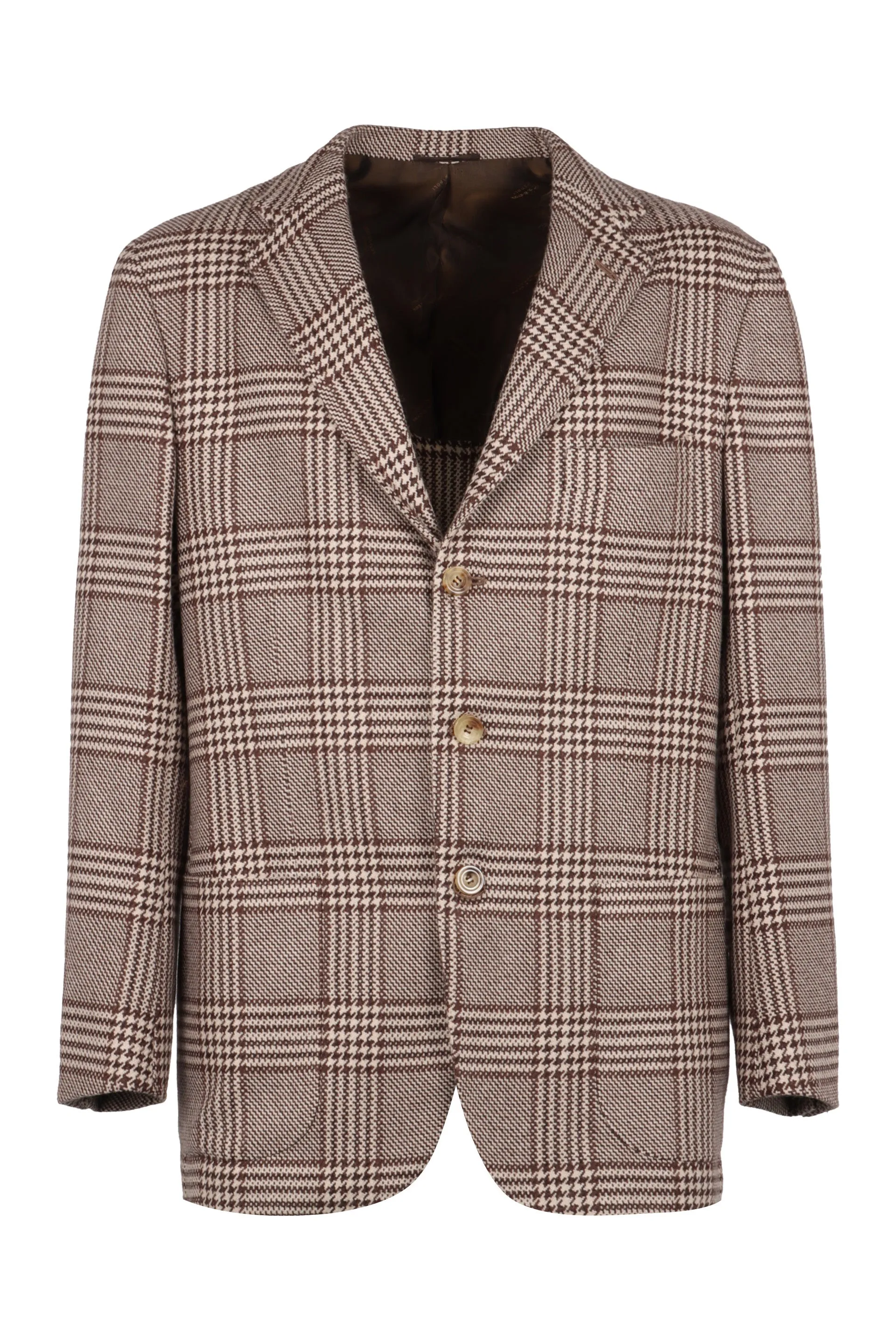 Houndstooth pattern blazer
