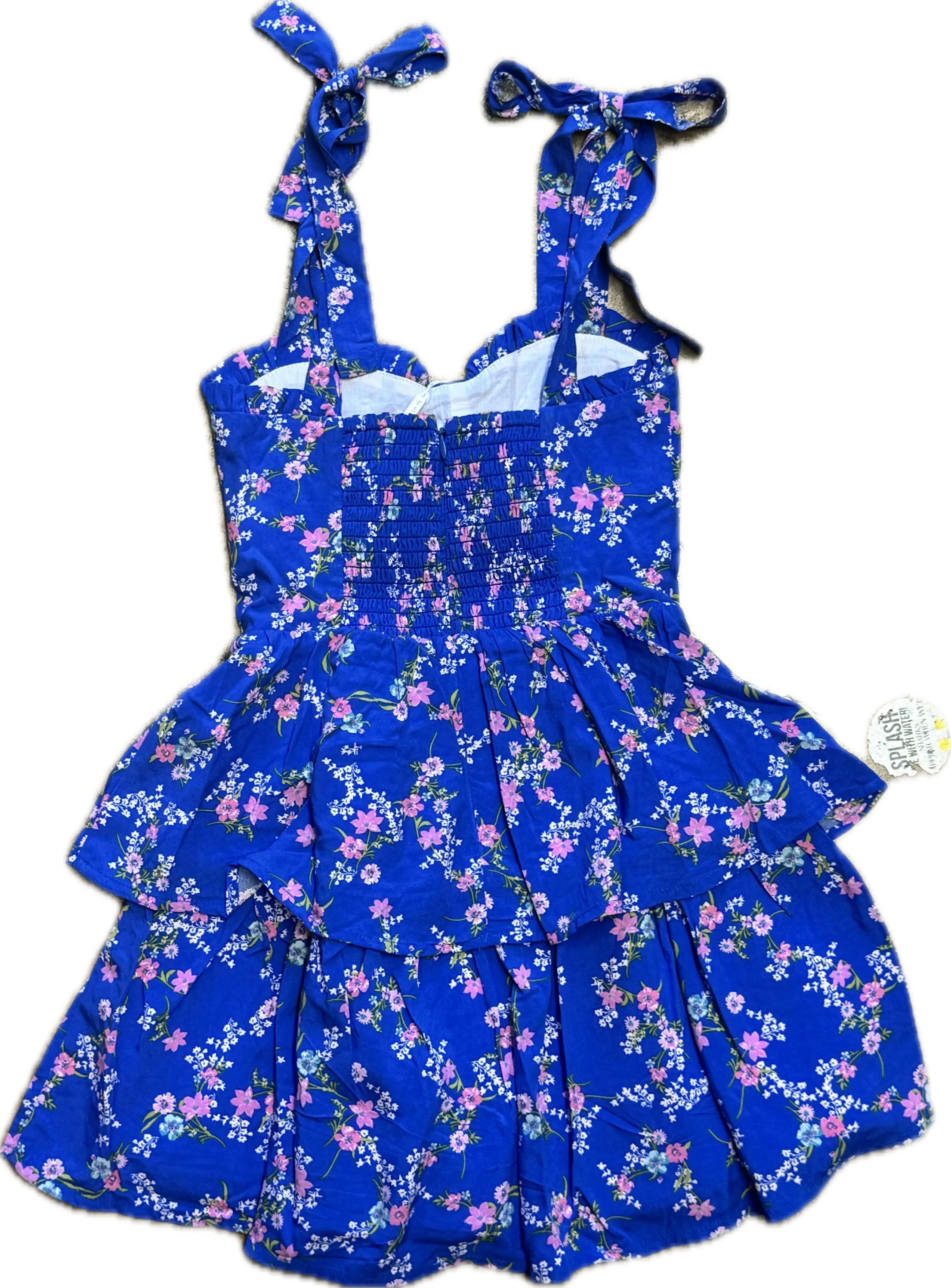 KATIEJ NYC- MASON  Dress Blue Floral Cascade