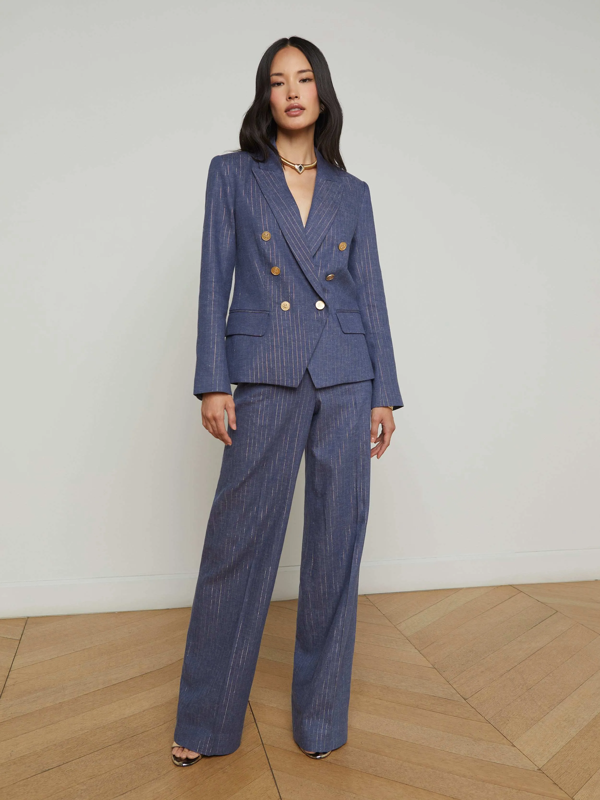 Kenzie Pinstriped Blazer