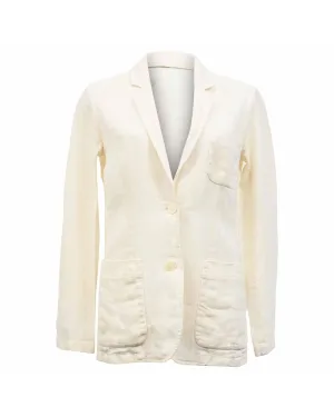 Linen Blazer Patch Pockets