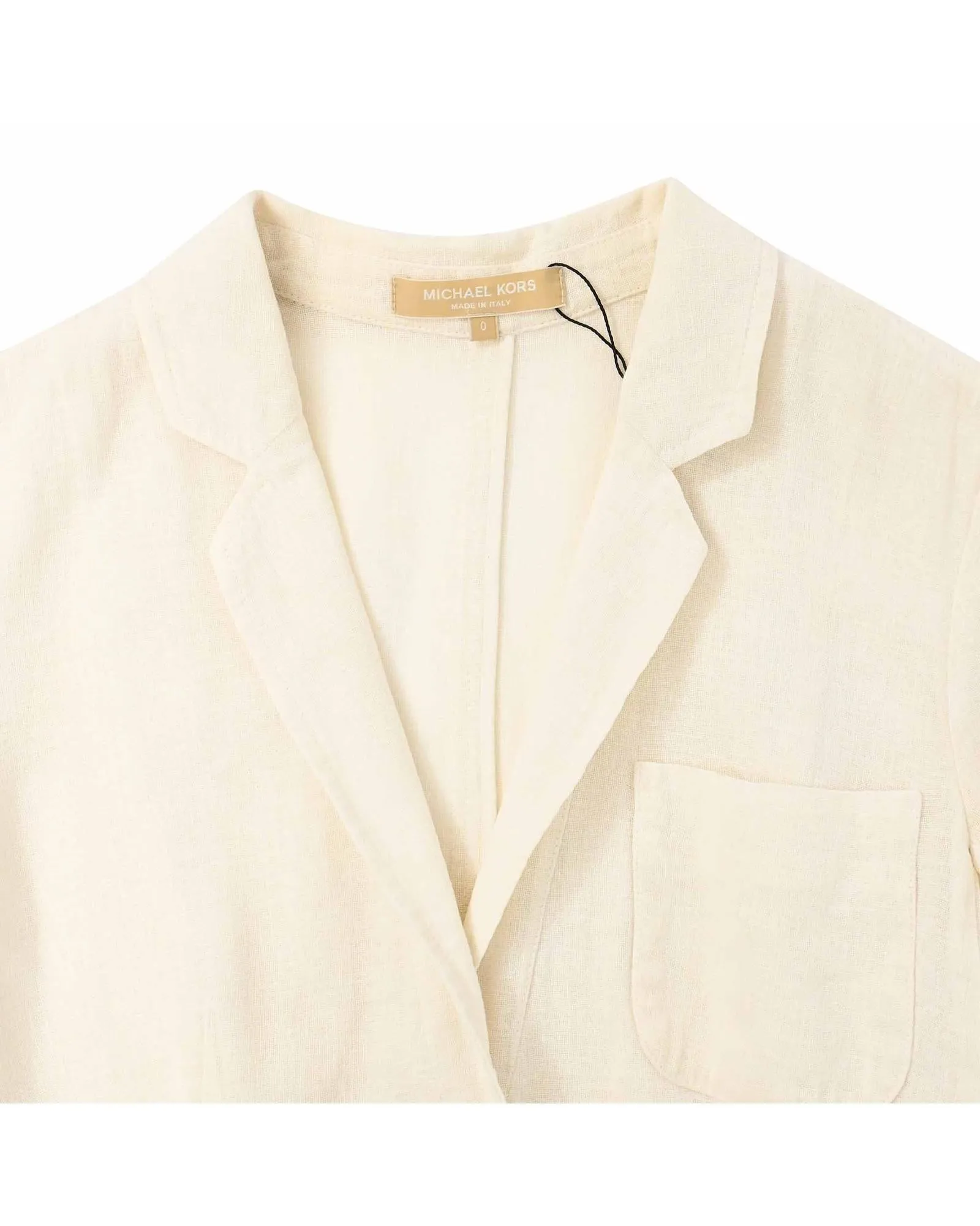 Linen Blazer Patch Pockets