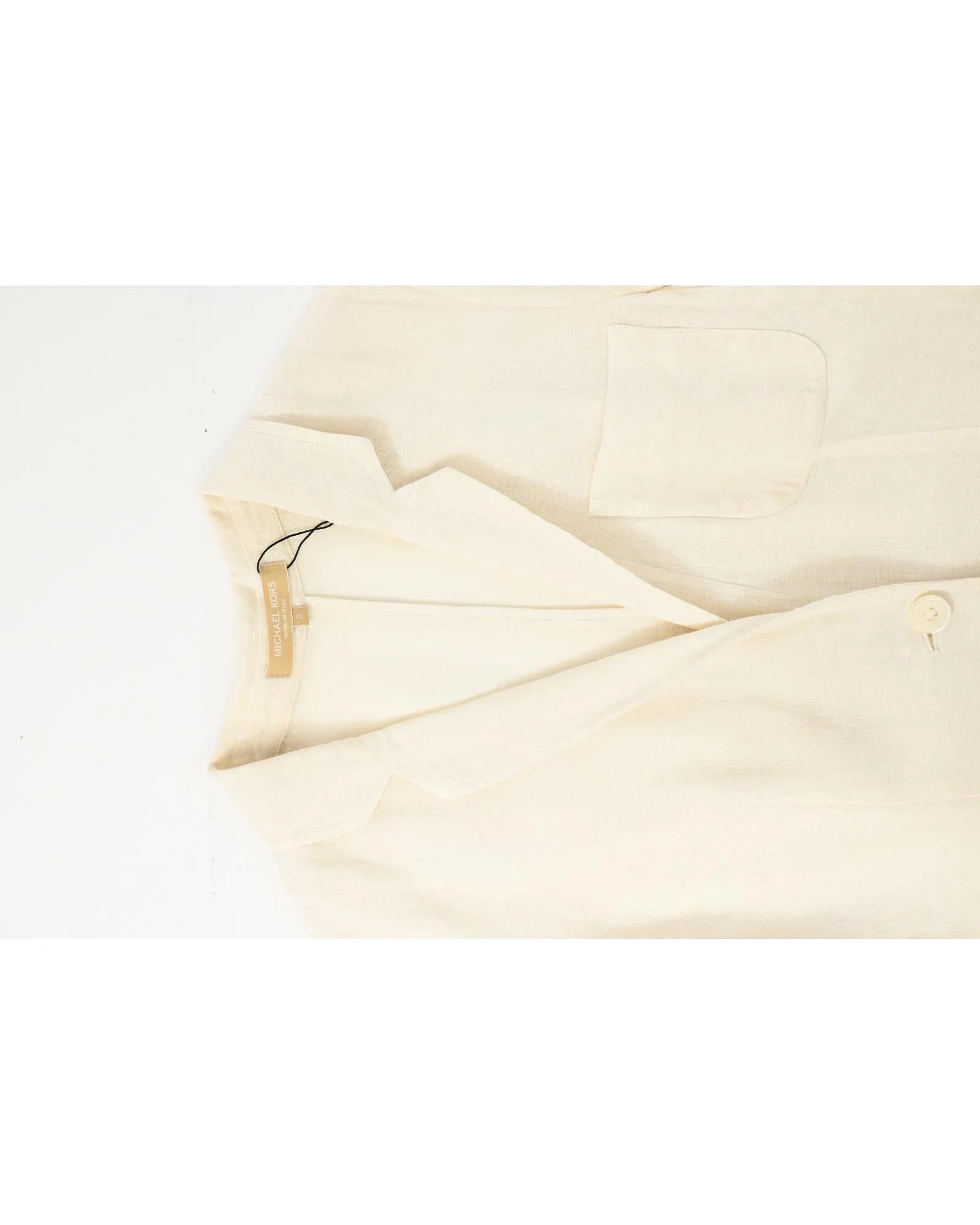 Linen Blazer Patch Pockets